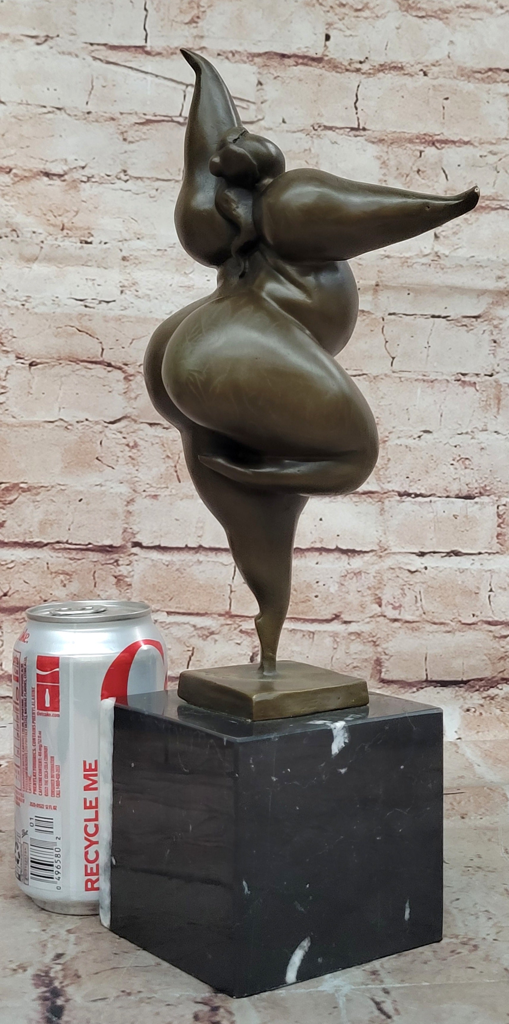 Abstract Modern Erotic Art Baby Got Back Bronze Sculpture Original Figurine Sale