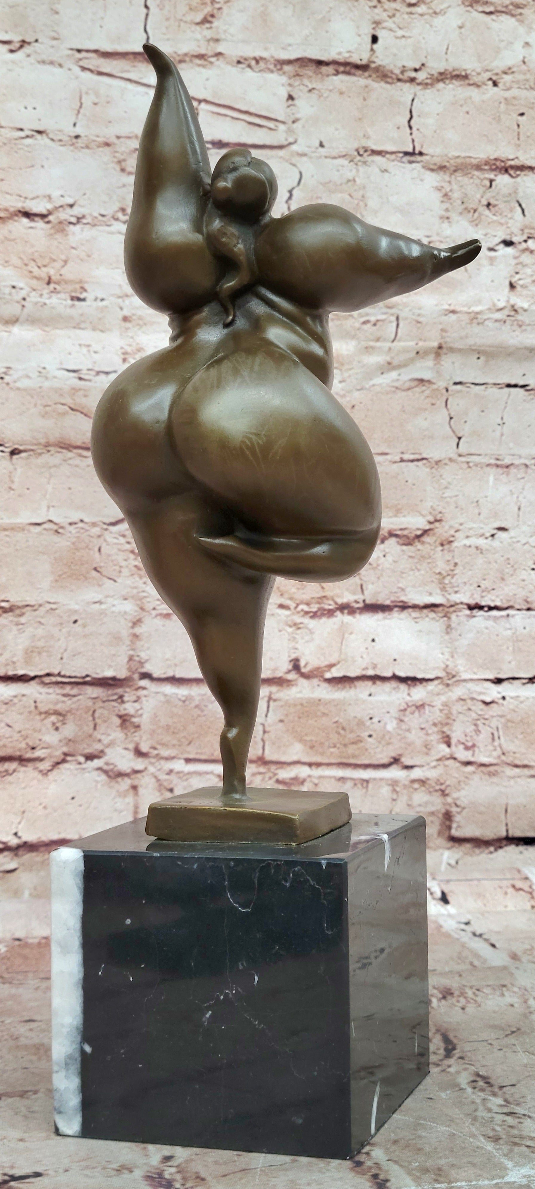 Abstract Modern Erotic Art Baby Got Back Bronze Sculpture Original Figurine Sale