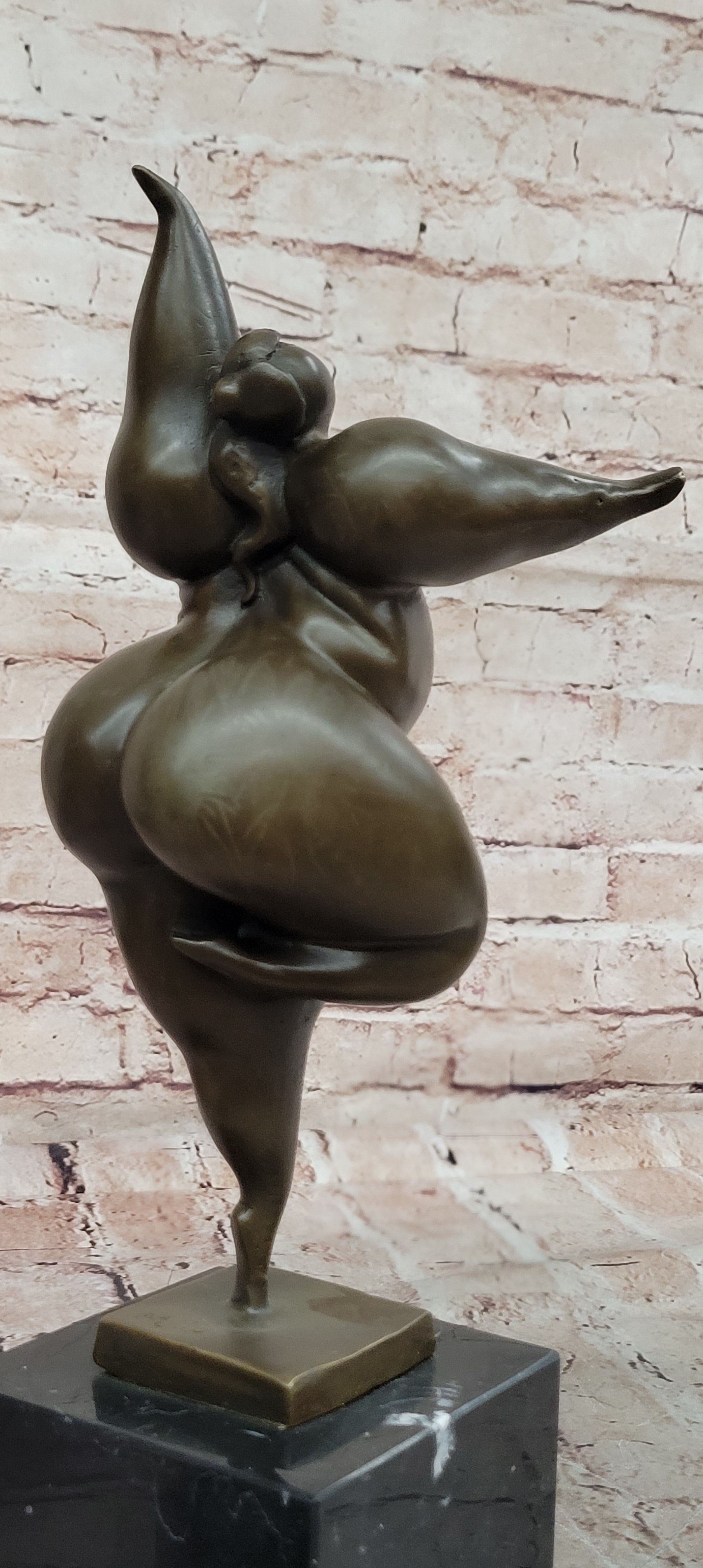Abstract Modern Erotic Art Baby Got Back Bronze Sculpture Original Figurine Sale