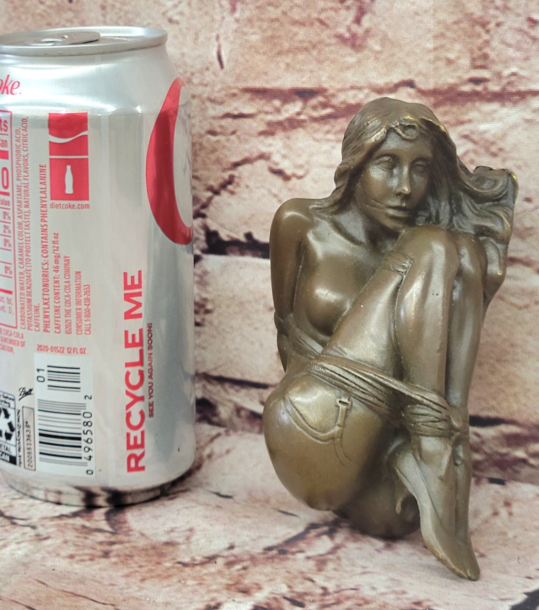 Bondage Girl Chantal - Erotische Sex-Bronze - signiert Original Milo Sculpture