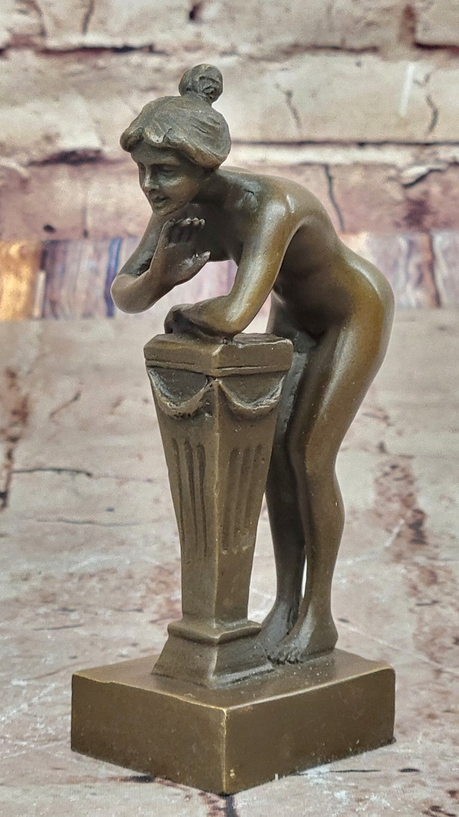 Bergman Vintage Bronze Sculpture Decor Faun Satyr And Bookends Hot Cast Art Sale