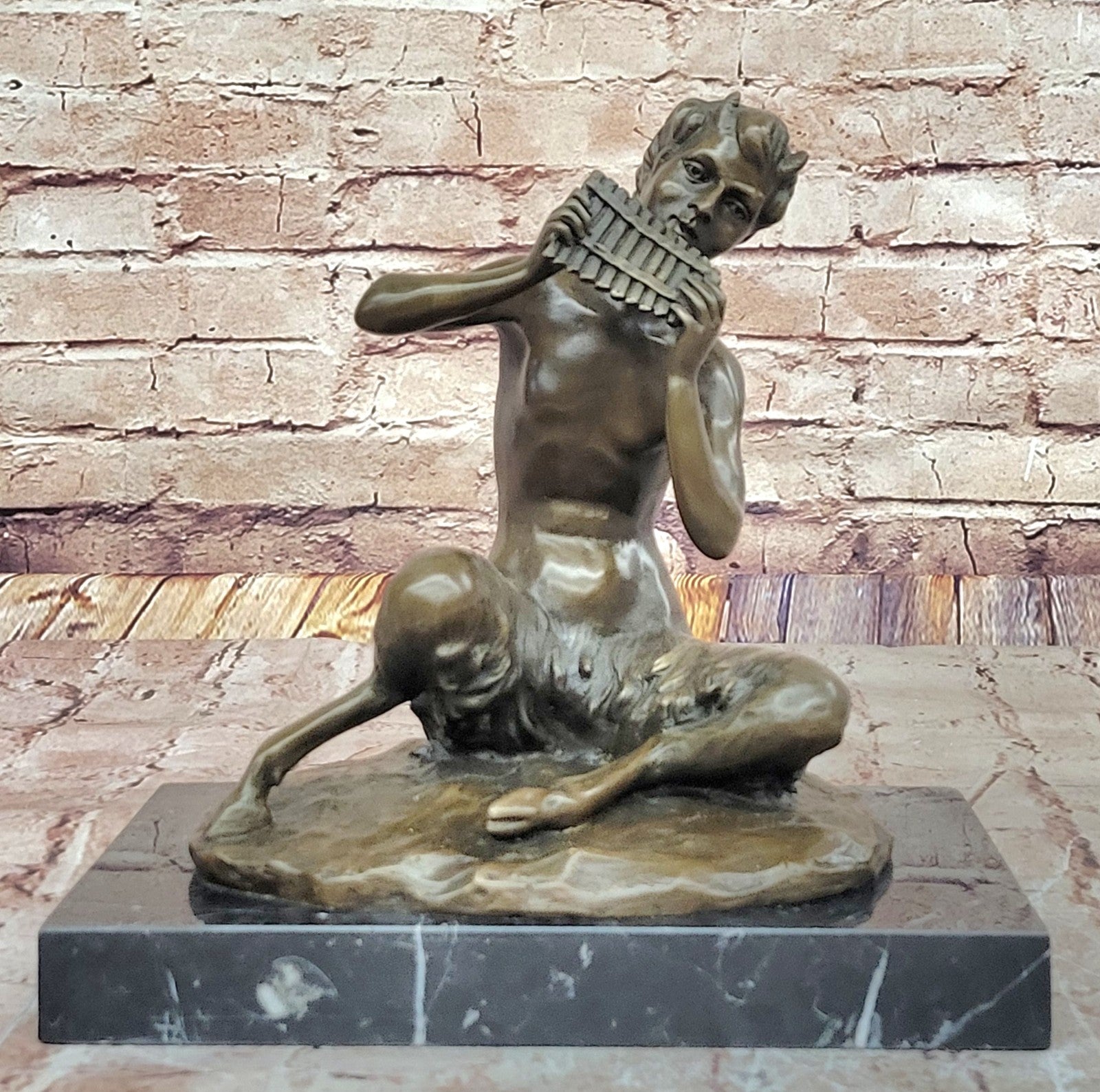 Grand Tour Bronze Satyr Dancing Satyr. Hot Cast with dark patina Sculpture Decor