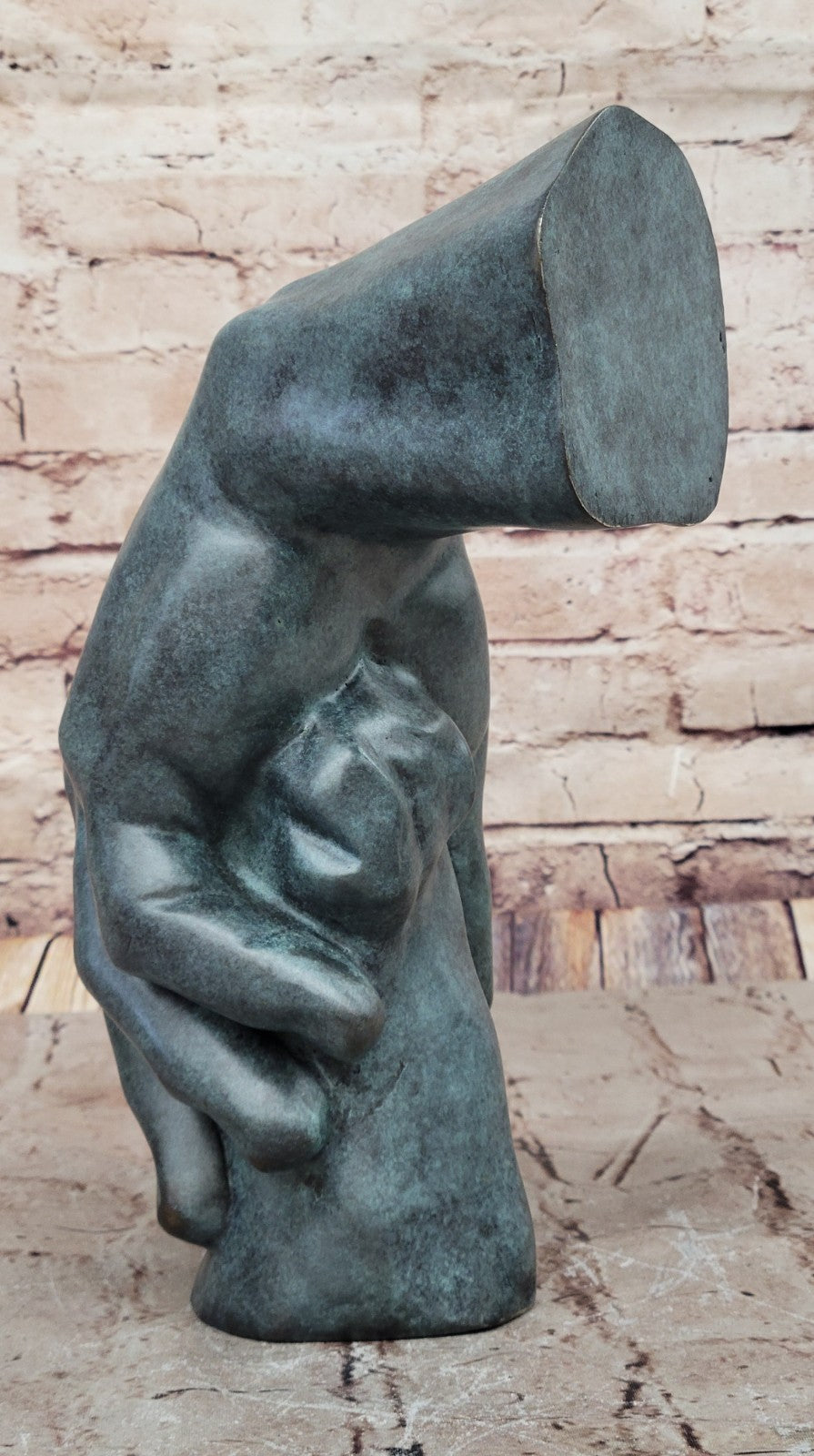 Mid Century Male Man Hand Genuine Bronze sculpture by Milo Home Decoration