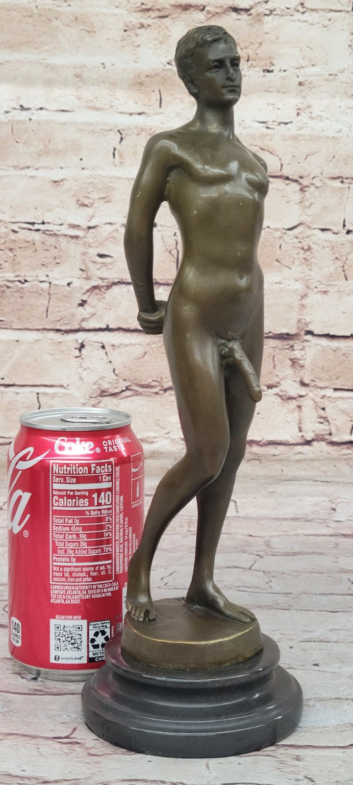 NUDE MALE STATUE MAN SCULPTURE GAY ART BRONZE STATUES HOT CAST DETAILED FIGURINE