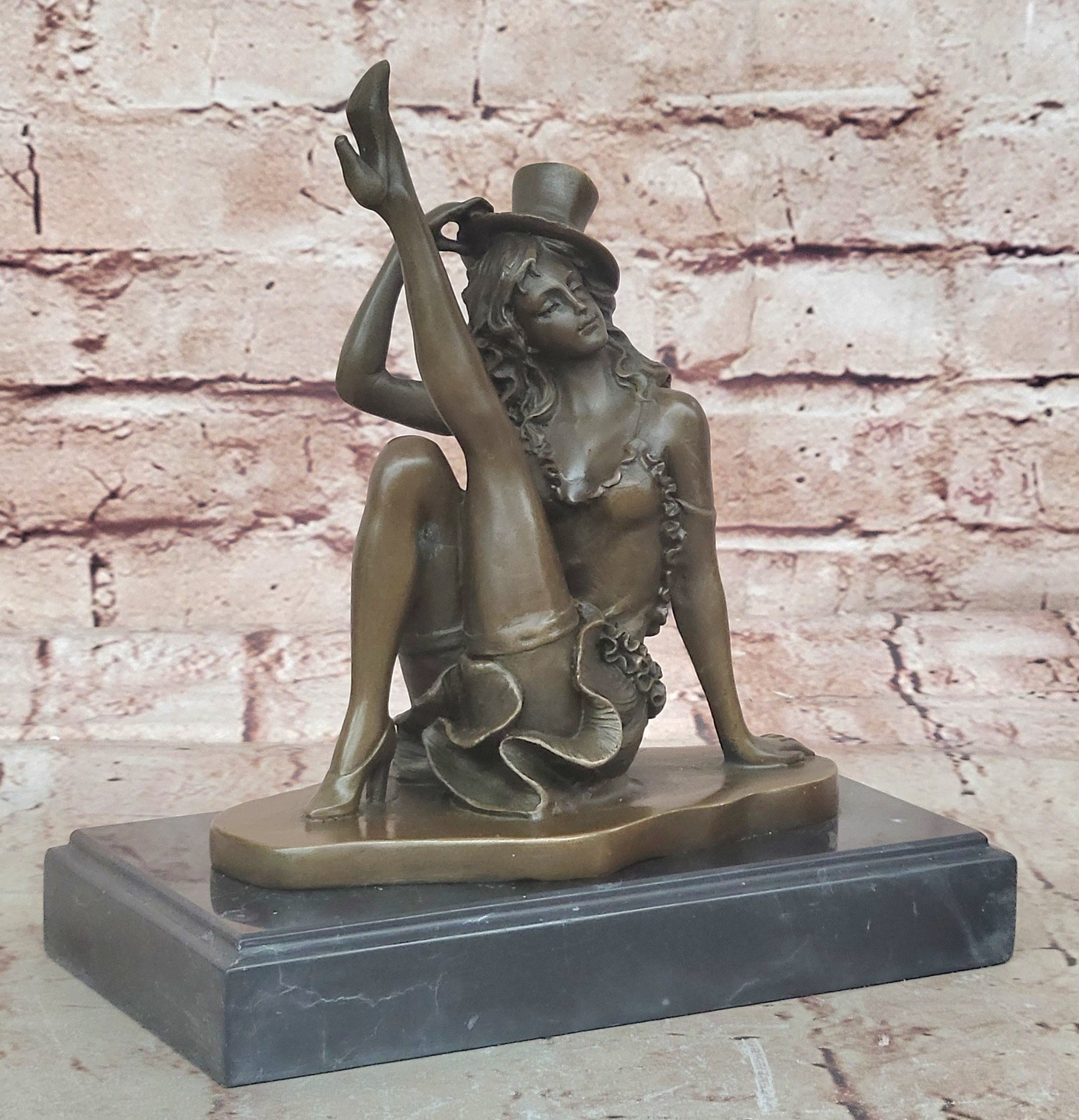 Handcrafted Detailed Beautiful Dancer By Renown French Artist Jean Patoue Bronze
