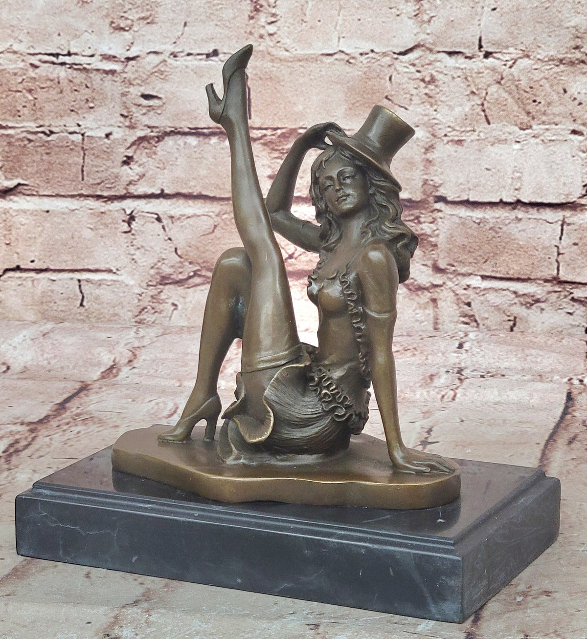 Handcrafted Detailed Beautiful Dancer By Renown French Artist Jean Patoue Bronze