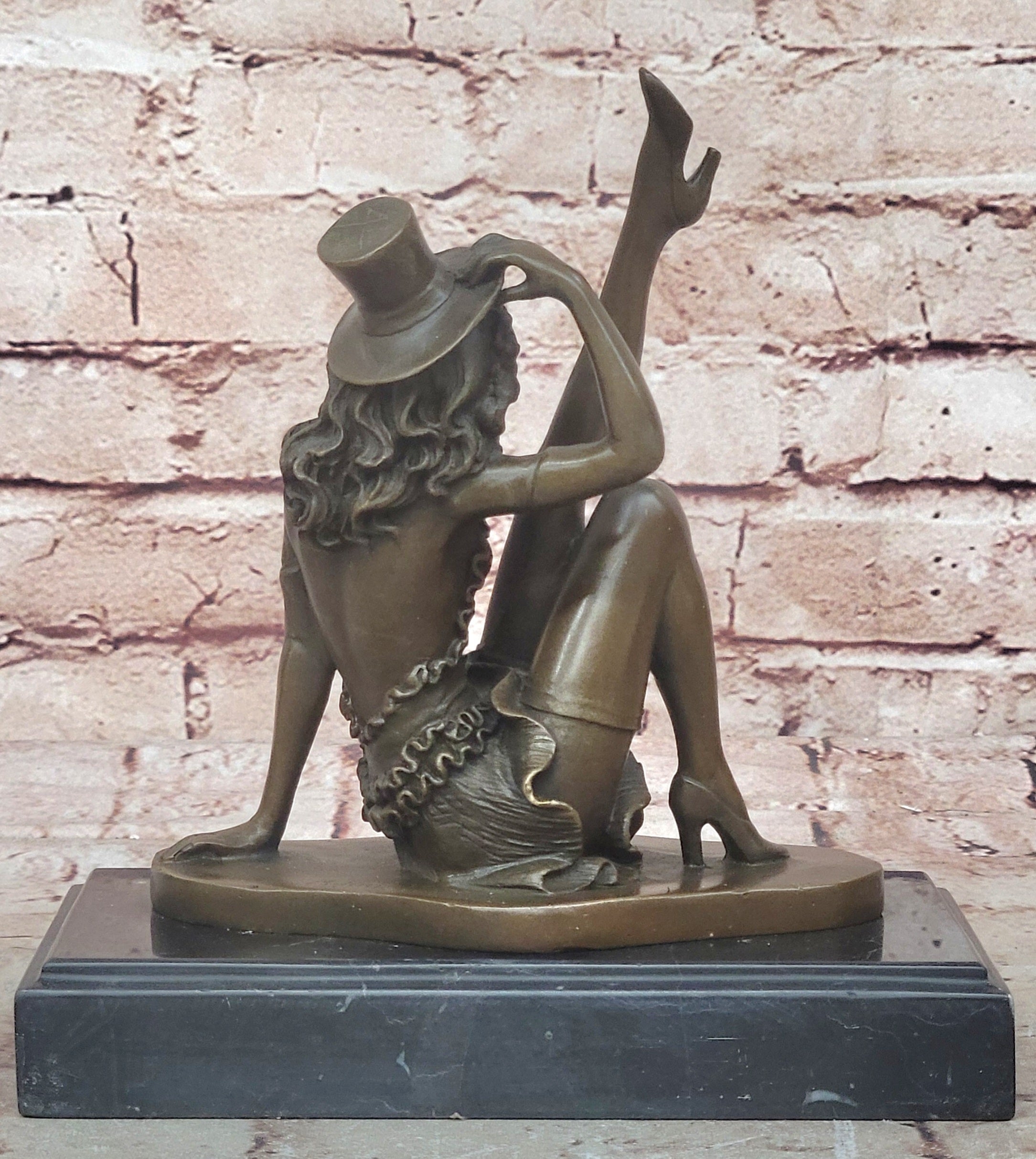 Handcrafted Detailed Beautiful Dancer By Renown French Artist Jean Patoue Bronze