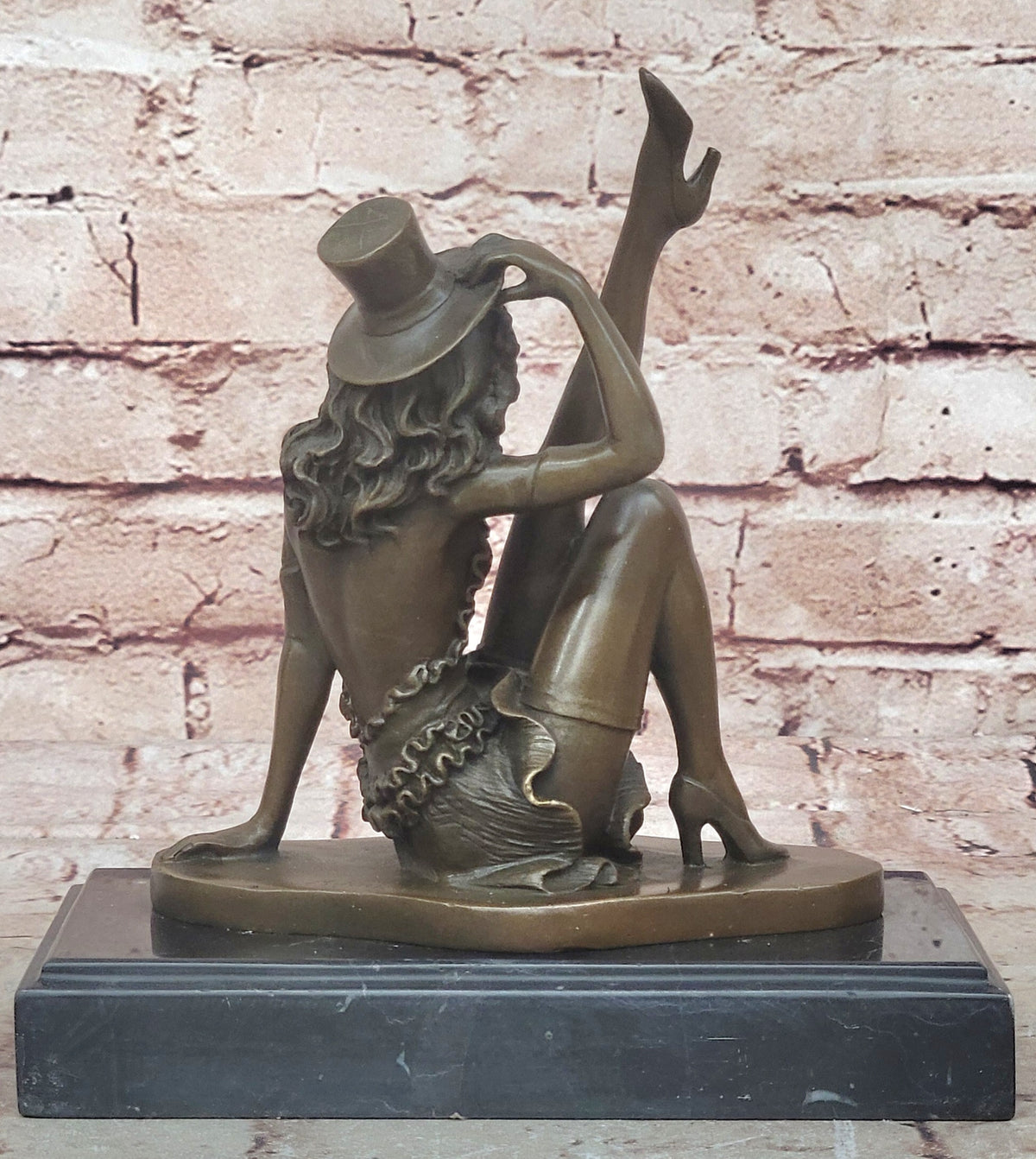 Handcrafted Detailed Beautiful Dancer By Renown French Artist Jean Patoue Bronze