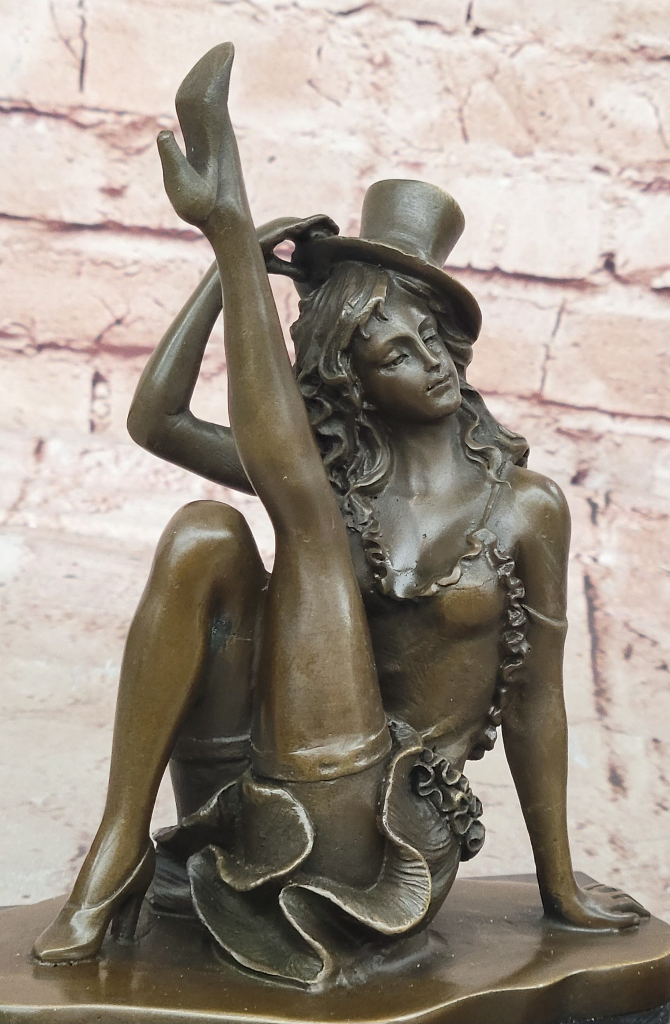 Handcrafted Detailed Beautiful Dancer By Renown French Artist Jean Patoue Bronze