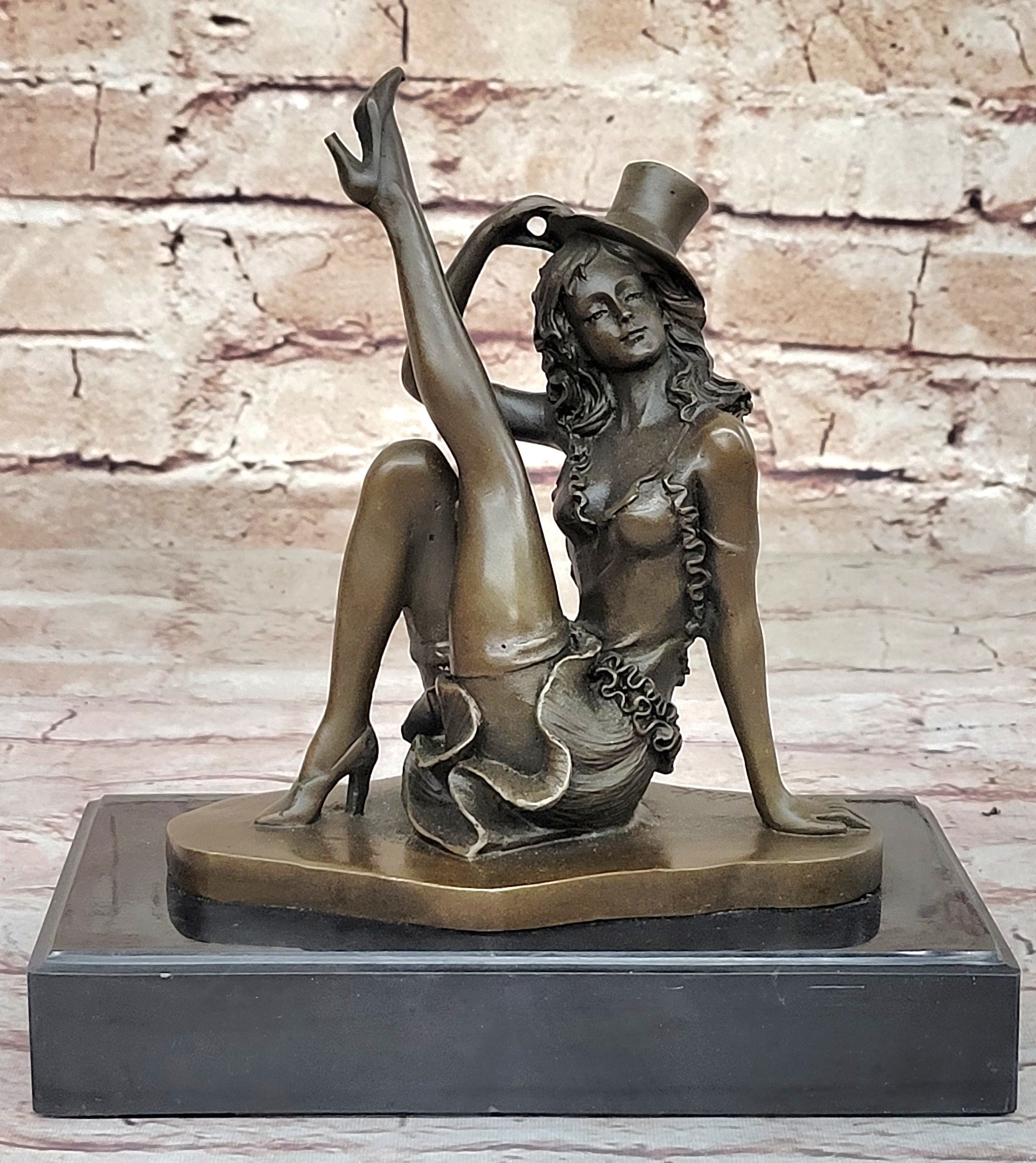 Handcrafted Detailed Beautiful Dancer By Renown French Artist Jean Patoue Bronze