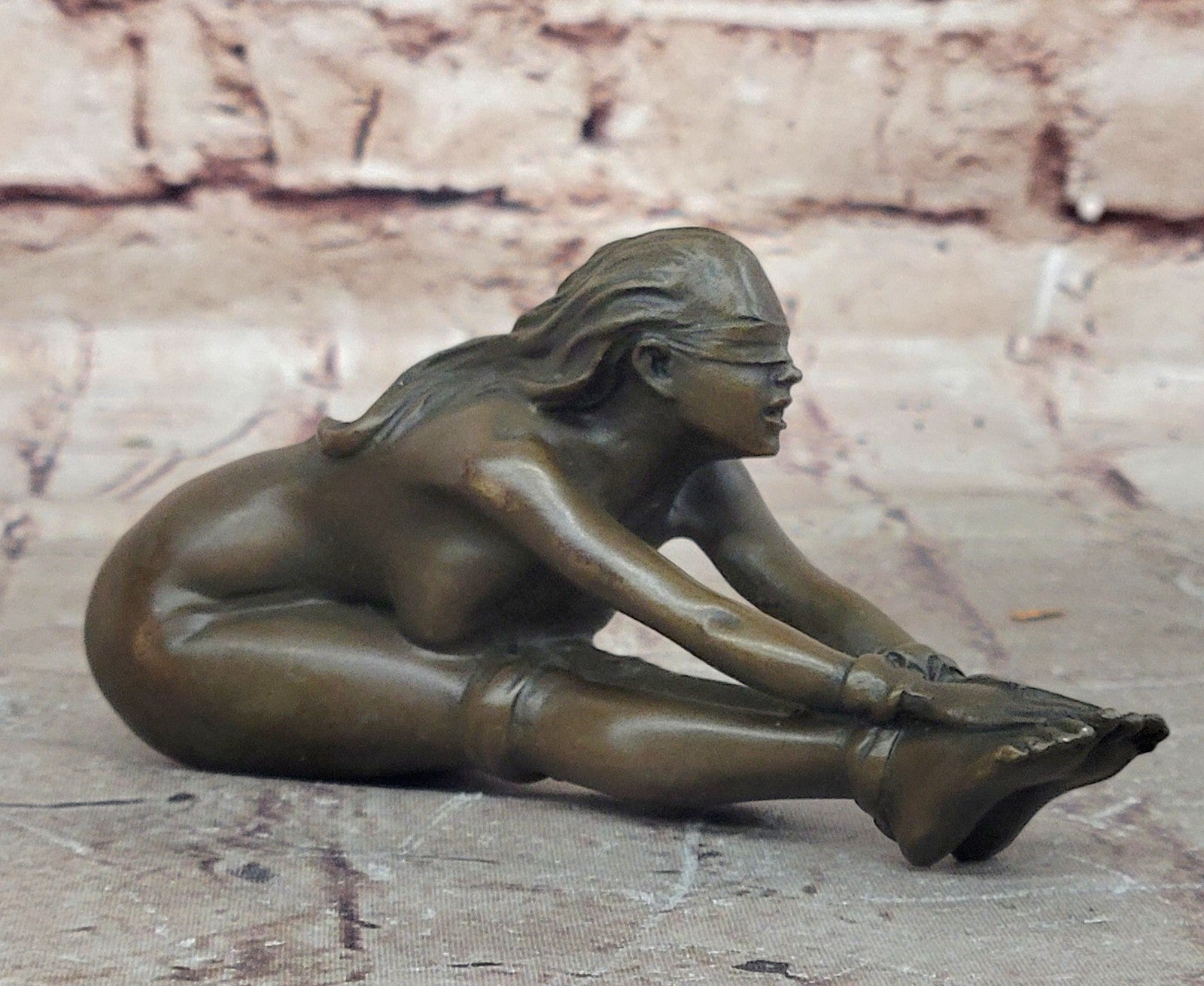 Original Artwork Girl Chantal - Erotische -Bronze - signiert J. Patoue Hot Cast Nude