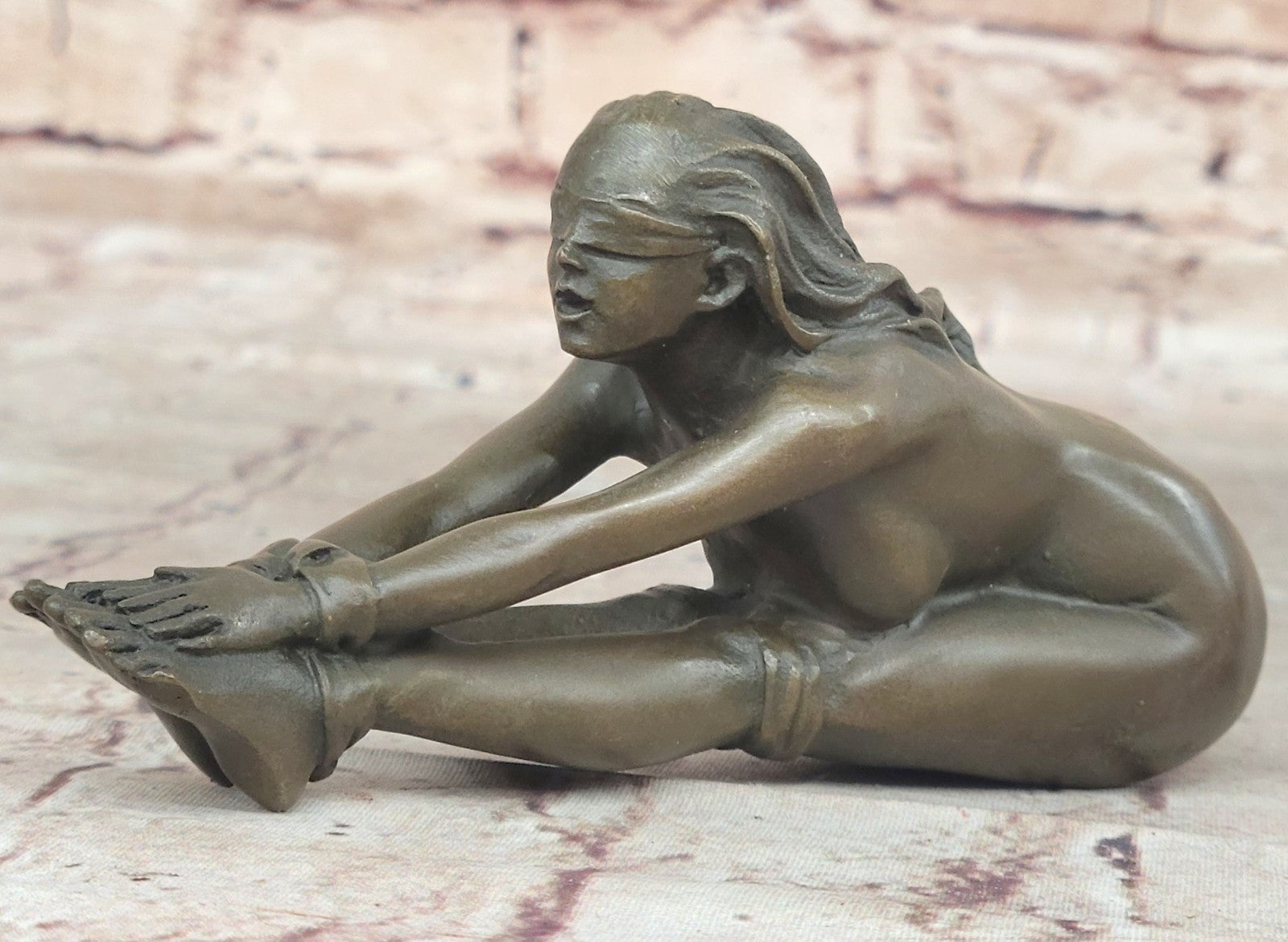 Original Artwork Girl Chantal - Erotische -Bronze - signiert J. Patoue Hot Cast Nude