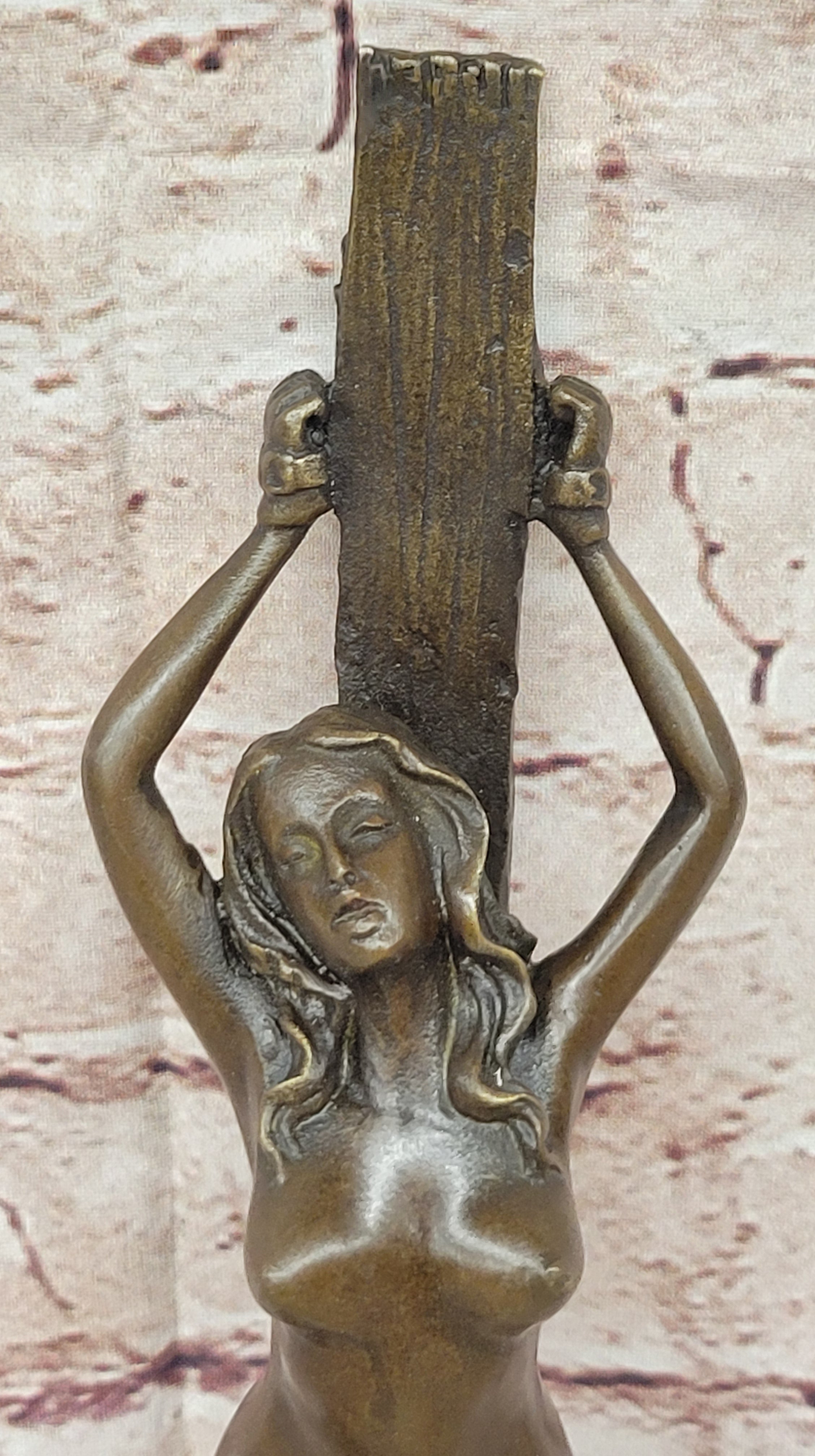 Handcrafted bronze sculpture SALE Chained Erotic Bergman Signed Vienna Artwork