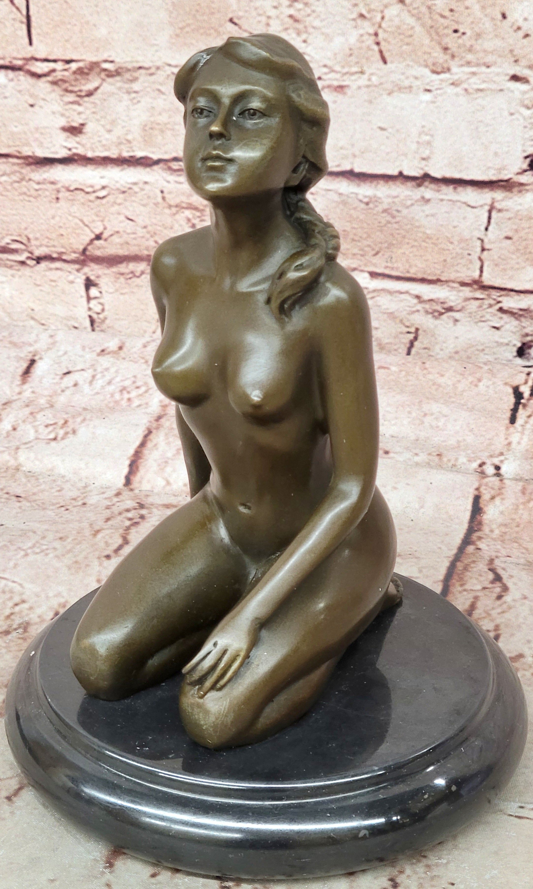 Modern Art Abstract Nude Female Bronze Hot Cast Sculpture Figurine Statue Figure