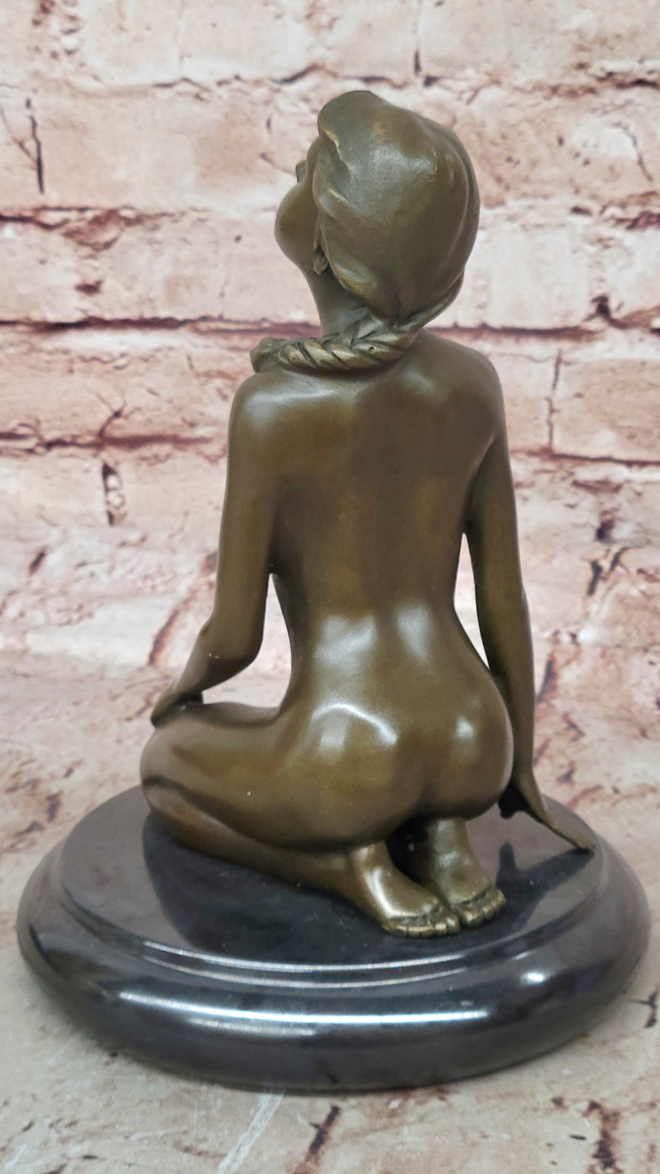 Modern Art Abstract Nude Female Bronze Hot Cast Sculpture Figurine Statue Figure