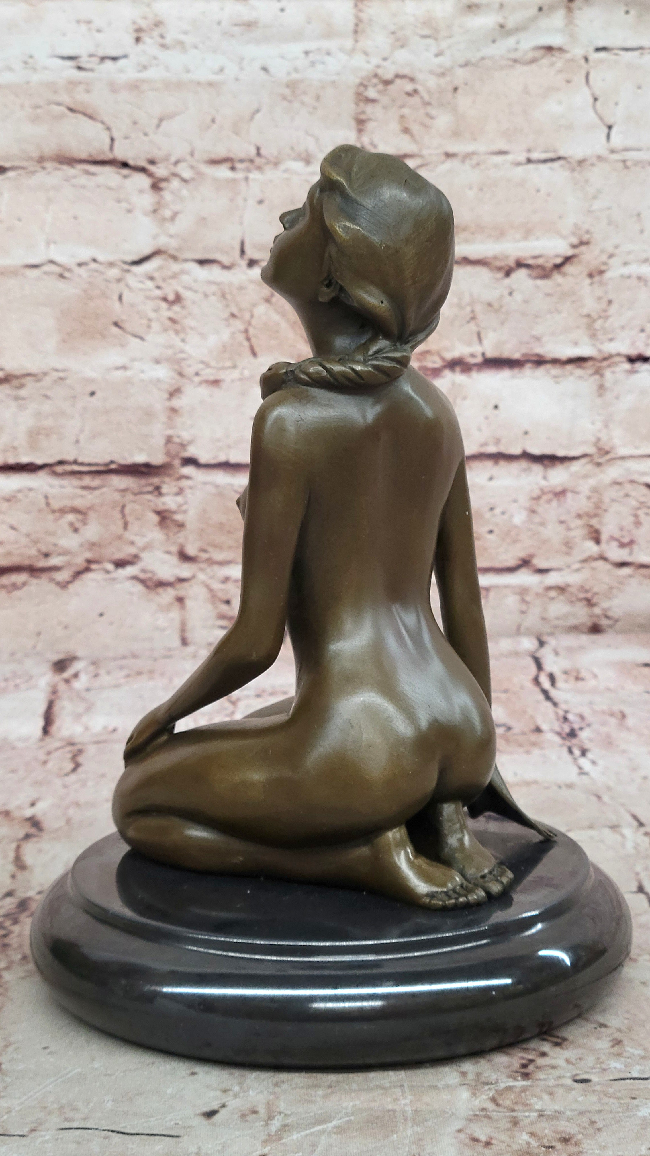 Modern Art Abstract Nude Female Bronze Hot Cast Sculpture Figurine Statue Figure