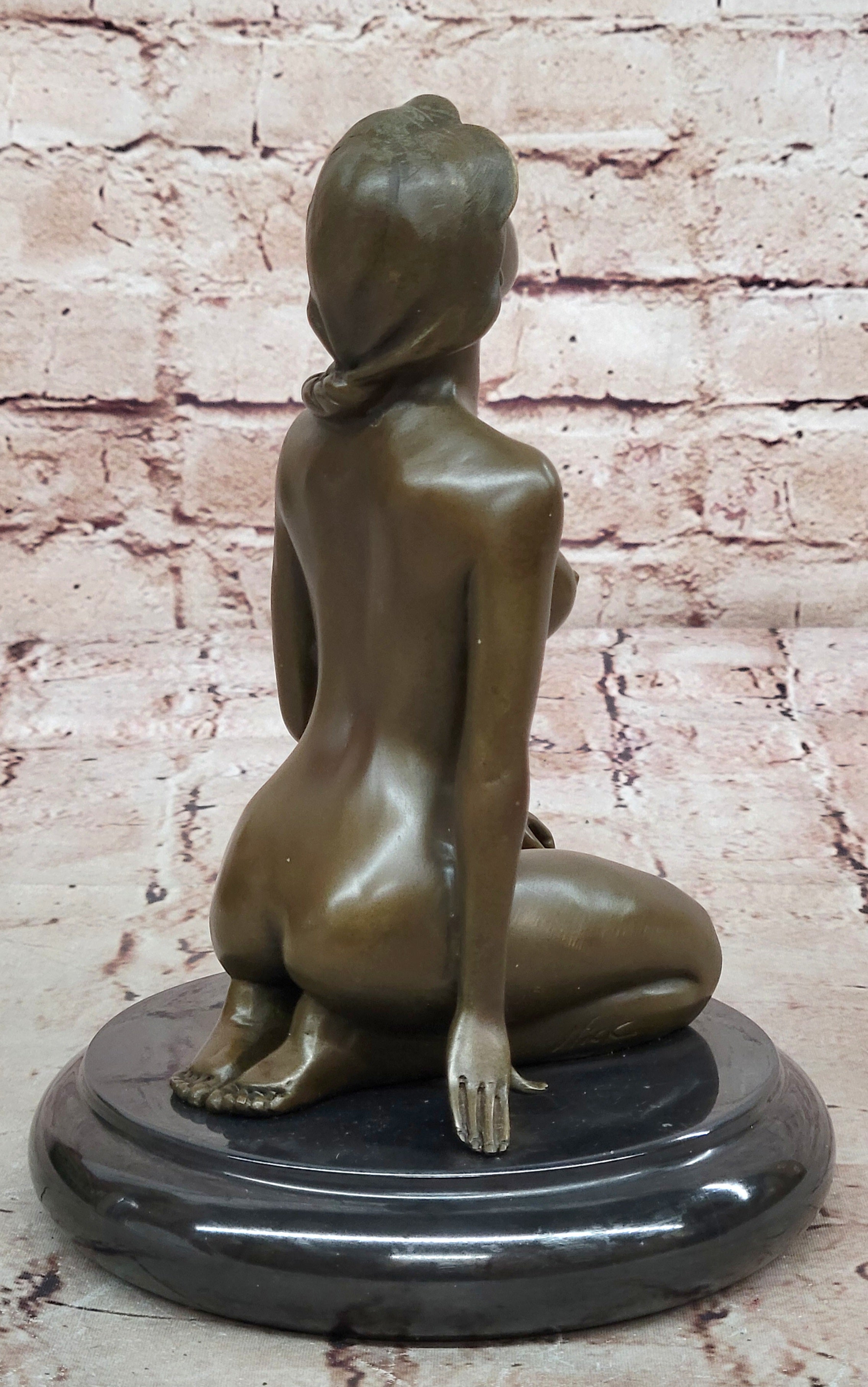 Modern Art Abstract Nude Female Bronze Hot Cast Sculpture Figurine Statue Figure