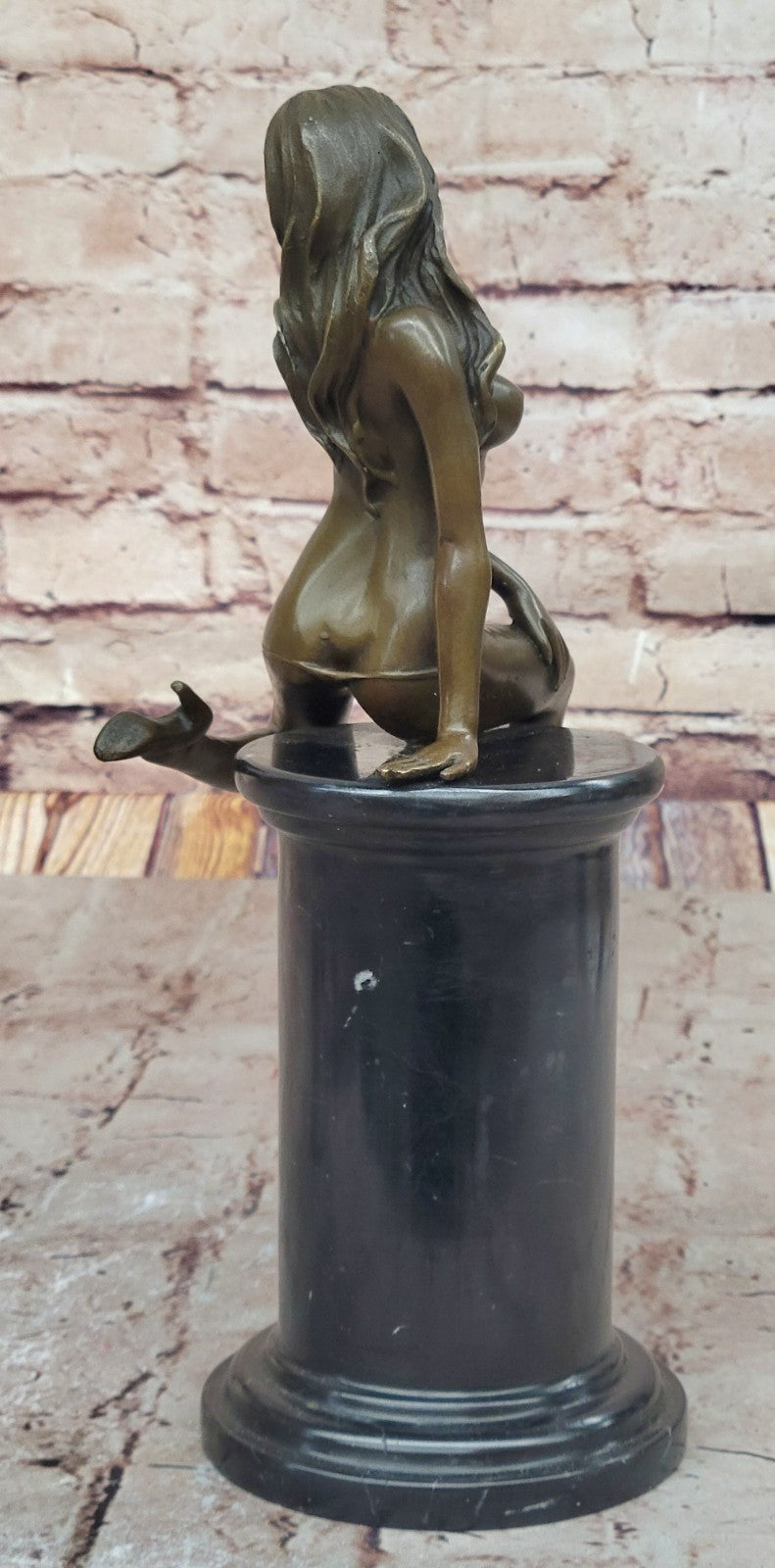 POPULAR BRONZE SCULPTURE NUDE GIRL FRENCH STATUE SIGNED FIGURINE FIGURE DEAL