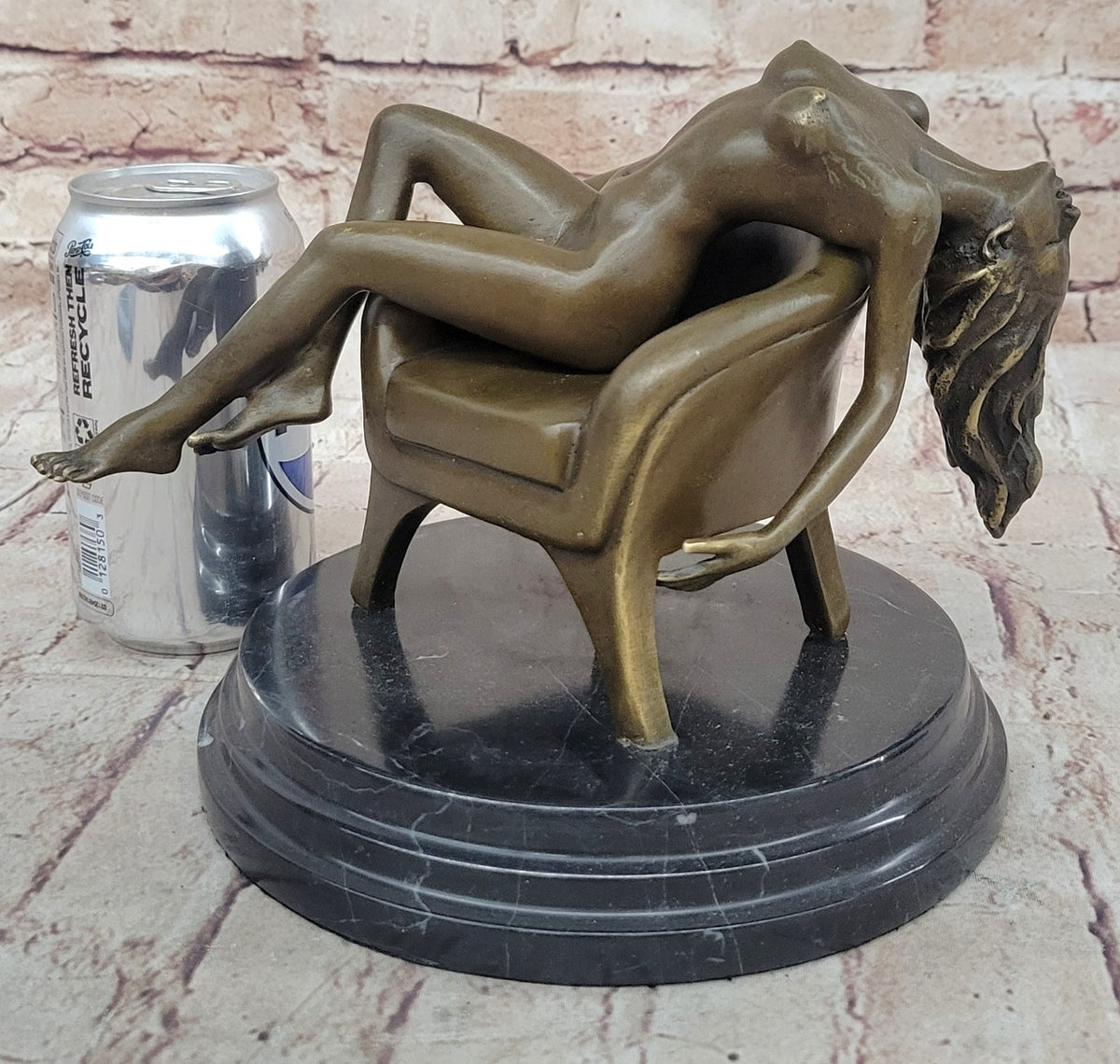 Bronze Sculpture Nude Naked Woman Museum Quality Artwork Figurine Sale Decor Art
