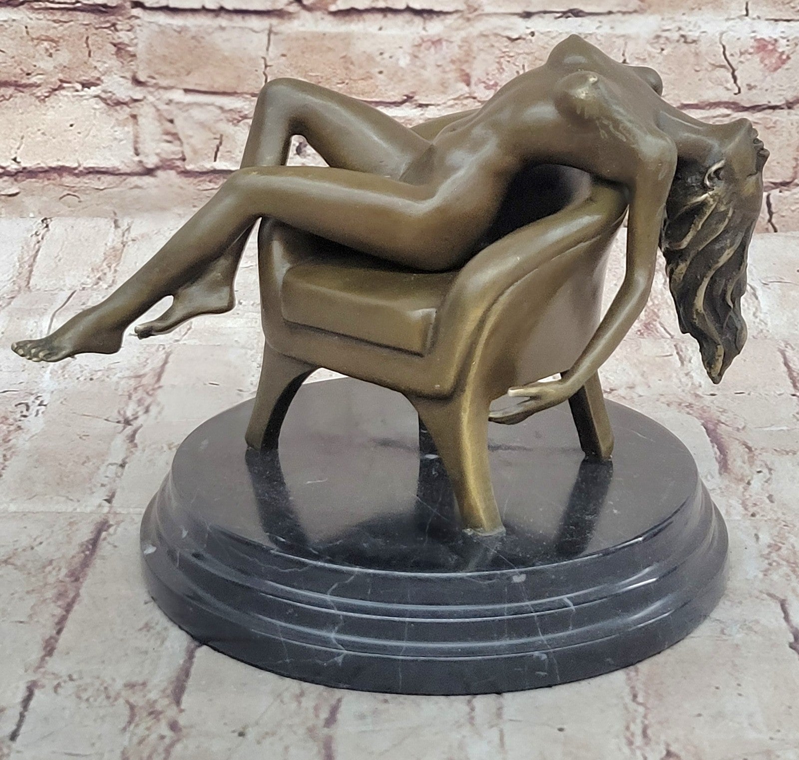 Bronze Sculpture Nude Naked Woman Museum Quality Artwork Figurine Sale Decor Art