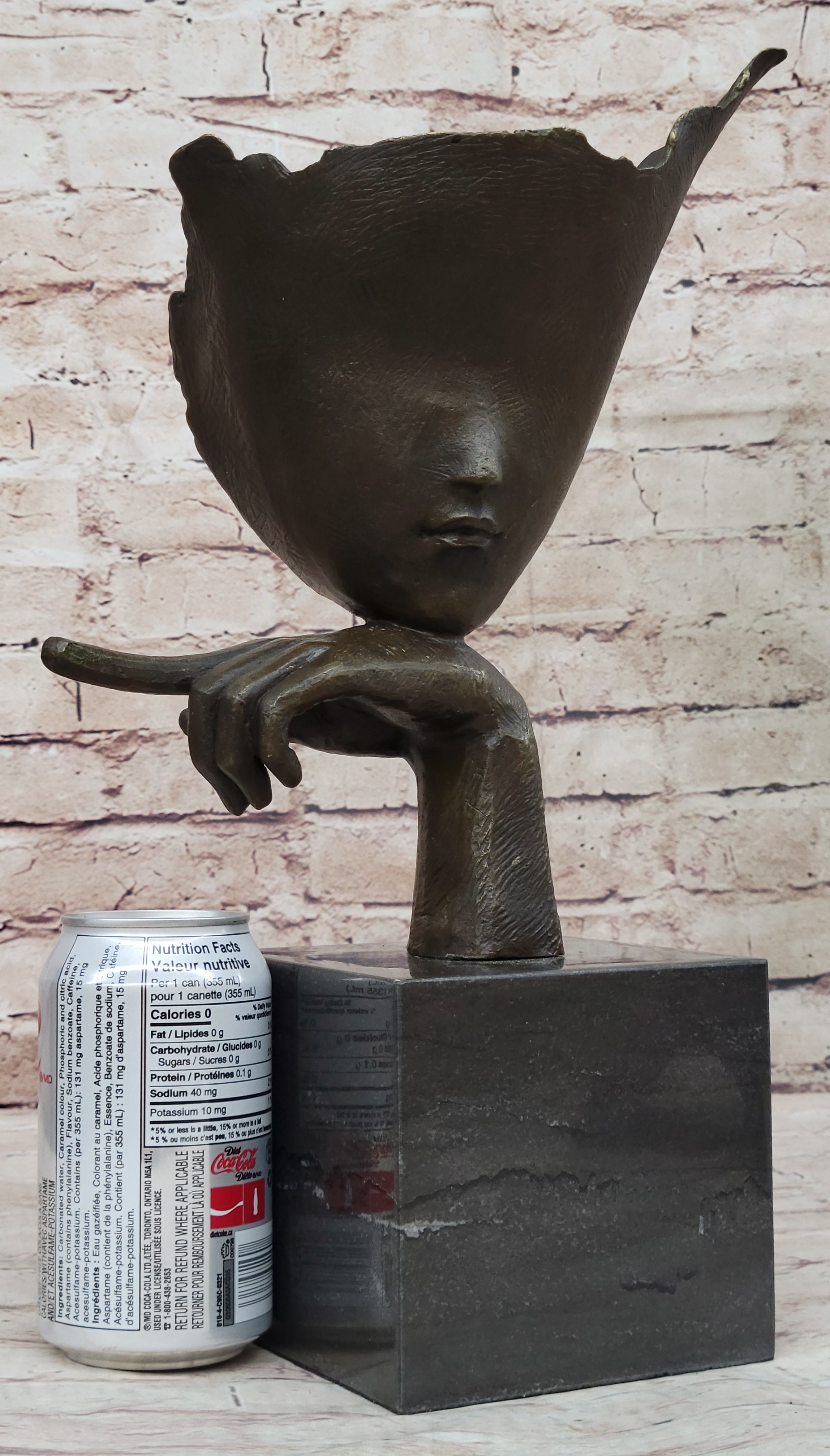 Handcrafted Bronze Blind Beauty by Mavchi Detailed Sculpture Home Decoration Sale