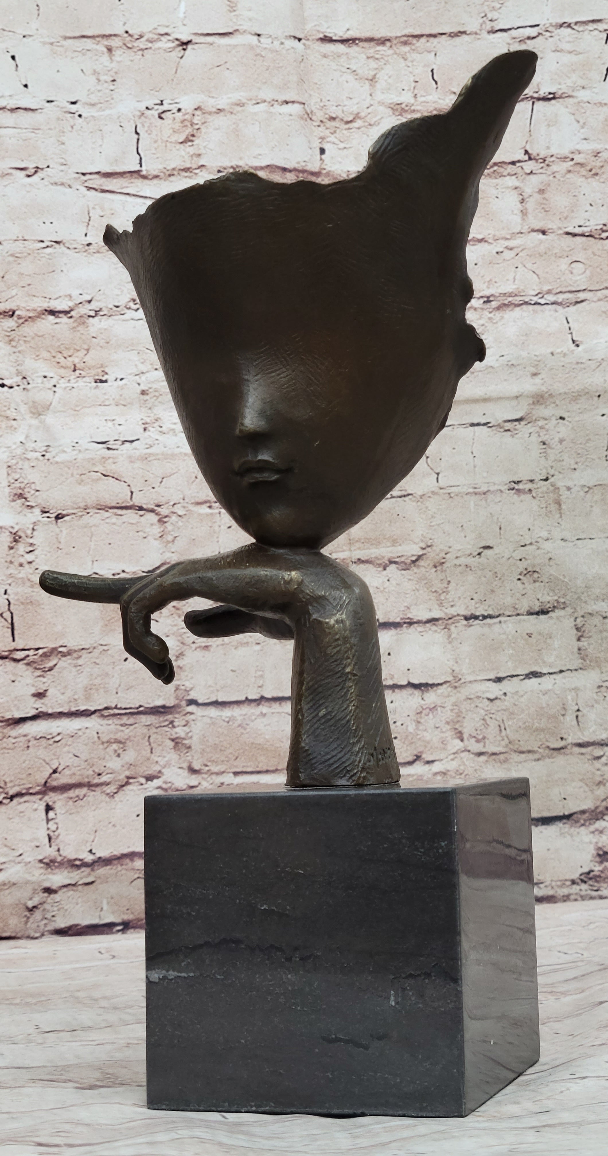 Handcrafted Bronze Blind Beauty by Mavchi Detailed Sculpture Home Decoration Sale