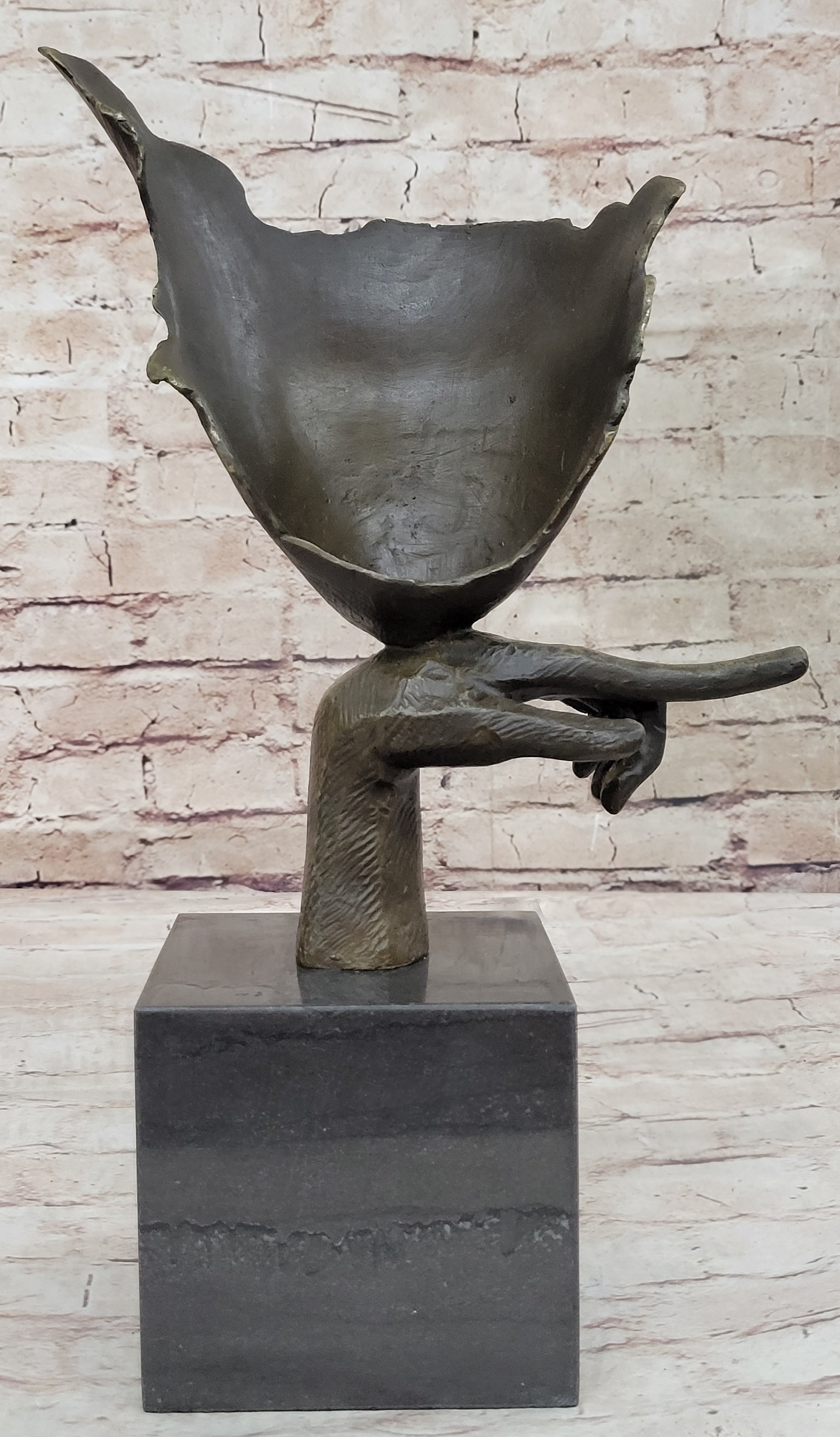 Handcrafted Bronze Blind Beauty by Mavchi Detailed Sculpture Home Decoration Sale