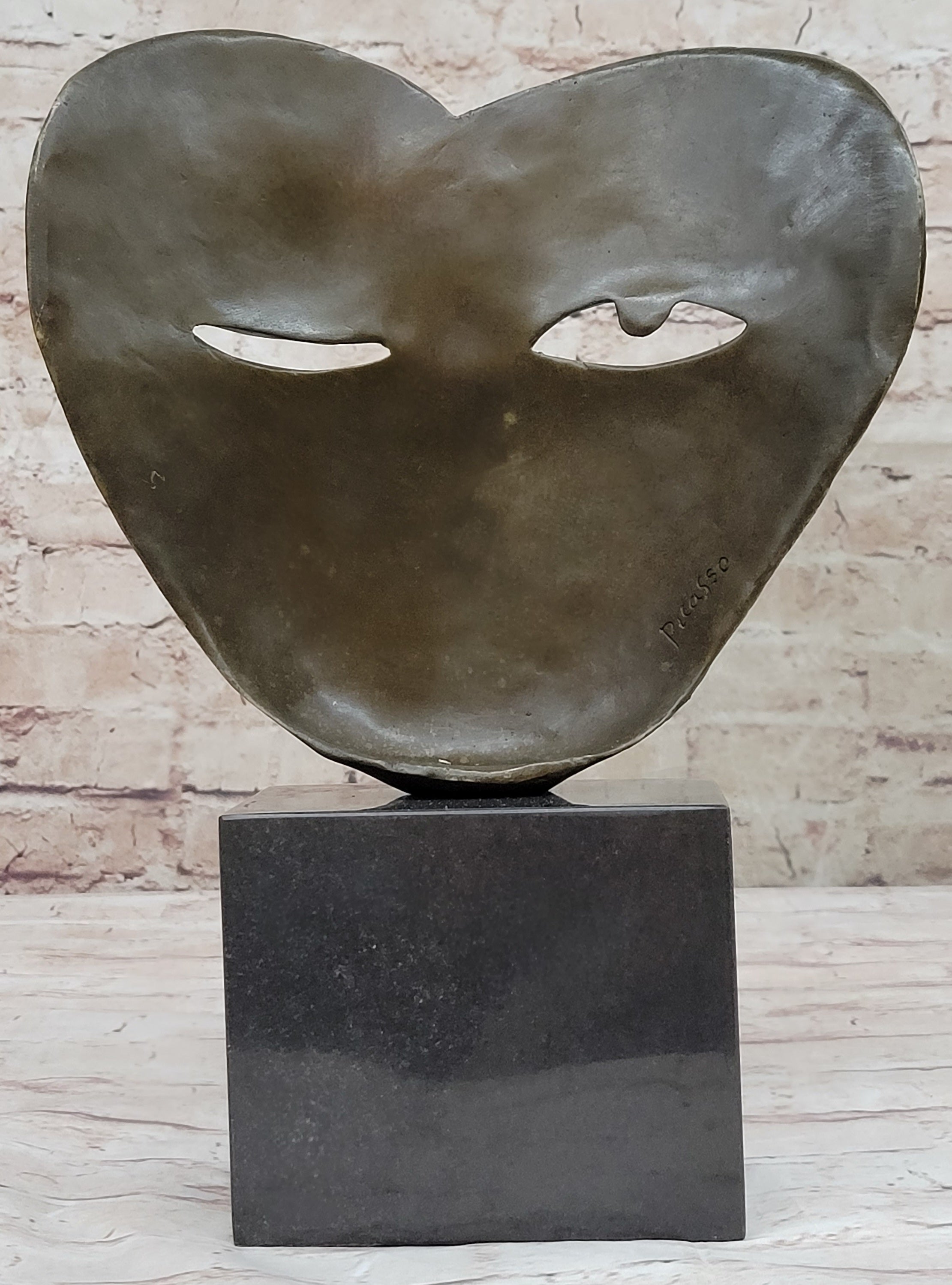 LOVELY QUALITY PURE BRONZE PICASSO SCULPTURE SUBSTANTIAL ABSTRACT MODERN ART DECO
