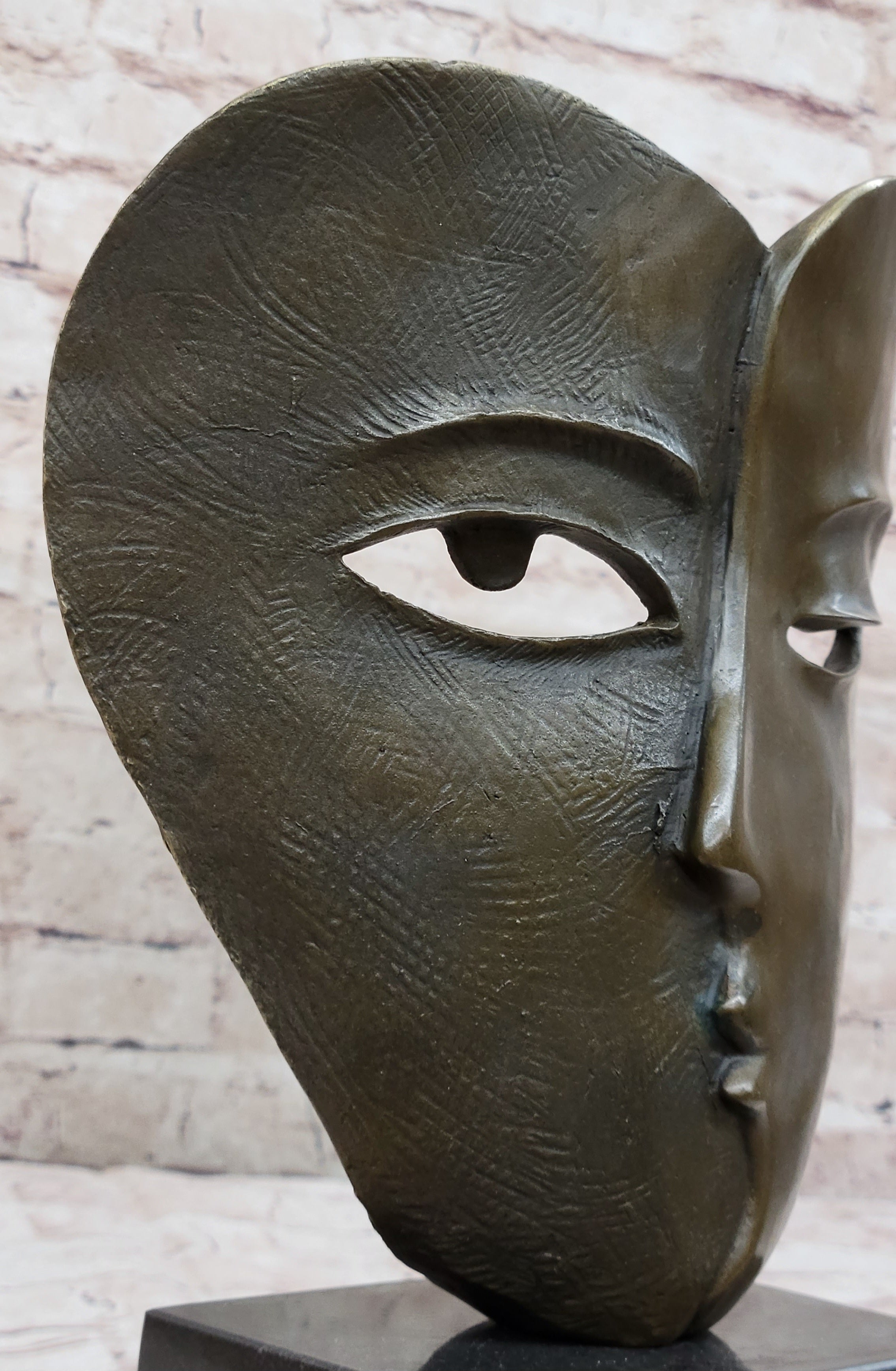 LOVELY QUALITY PURE BRONZE PICASSO SCULPTURE SUBSTANTIAL ABSTRACT MODERN ART DECO