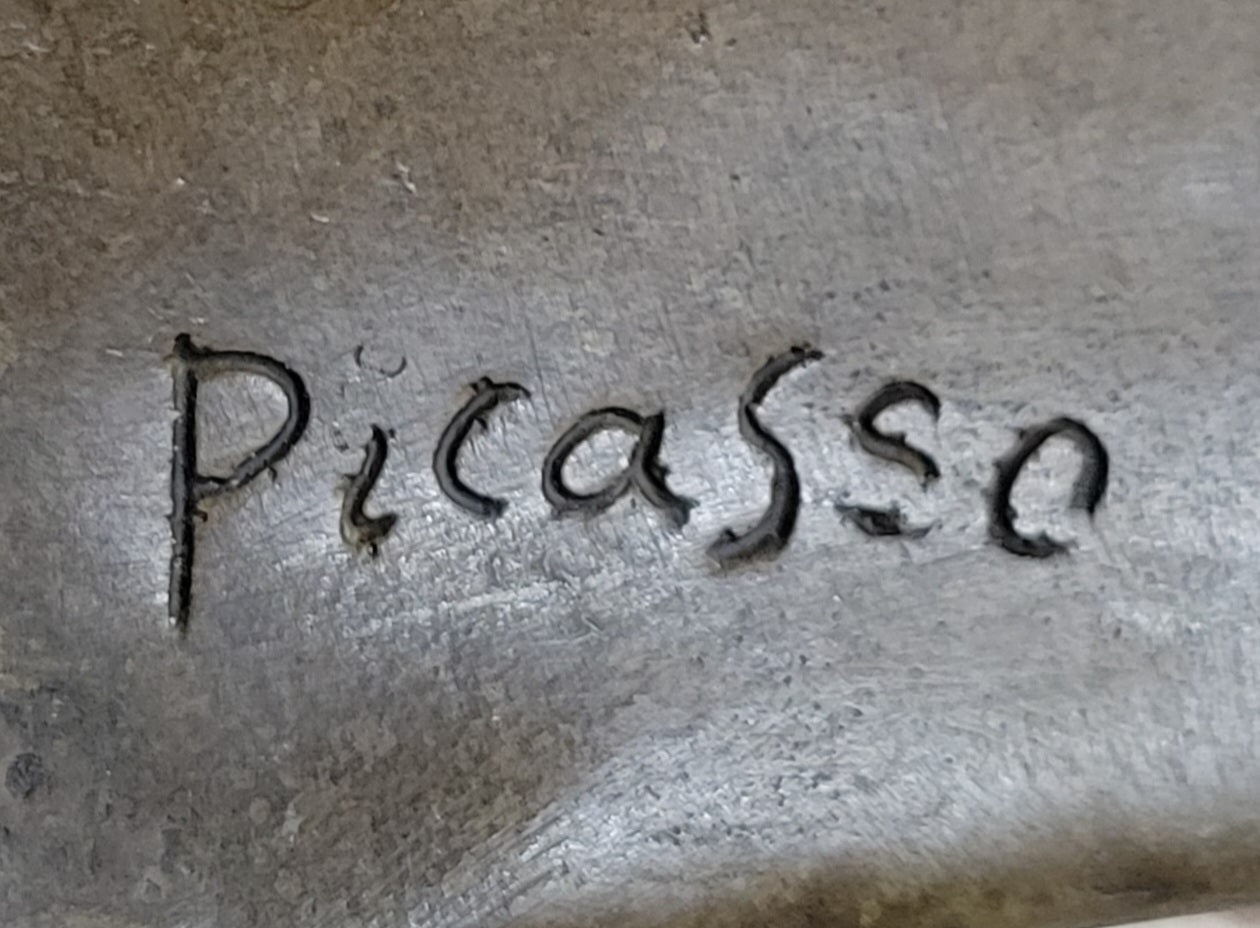 LOVELY QUALITY PURE BRONZE PICASSO SCULPTURE SUBSTANTIAL ABSTRACT MODERN ART DECO