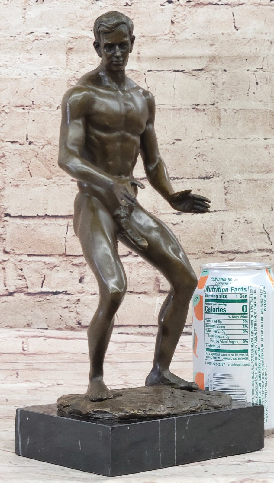 Nude Bronze Sculpture Original Artwork  Love You This Much Gay Figurine Figure