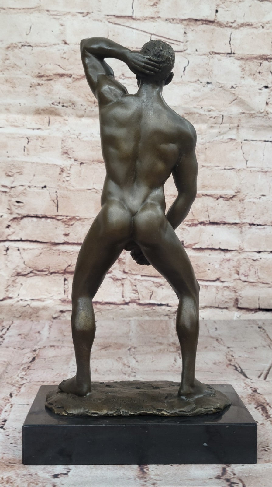 BRASS/BRONZE/COPPER Large Male Nude Statue Figurine Collectible Gay Body SALE
