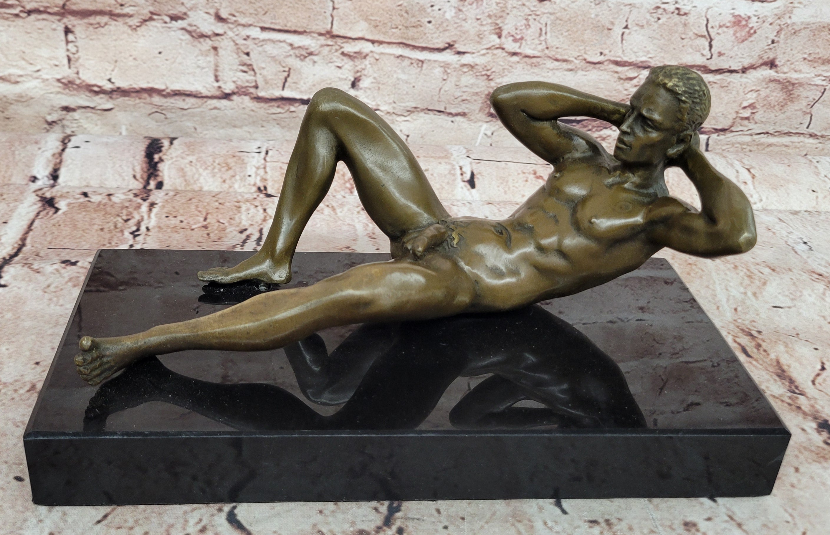 Nude Bronze Sculpture Hot Cast Museum Quality Figurine Figure Decor Lost Wax