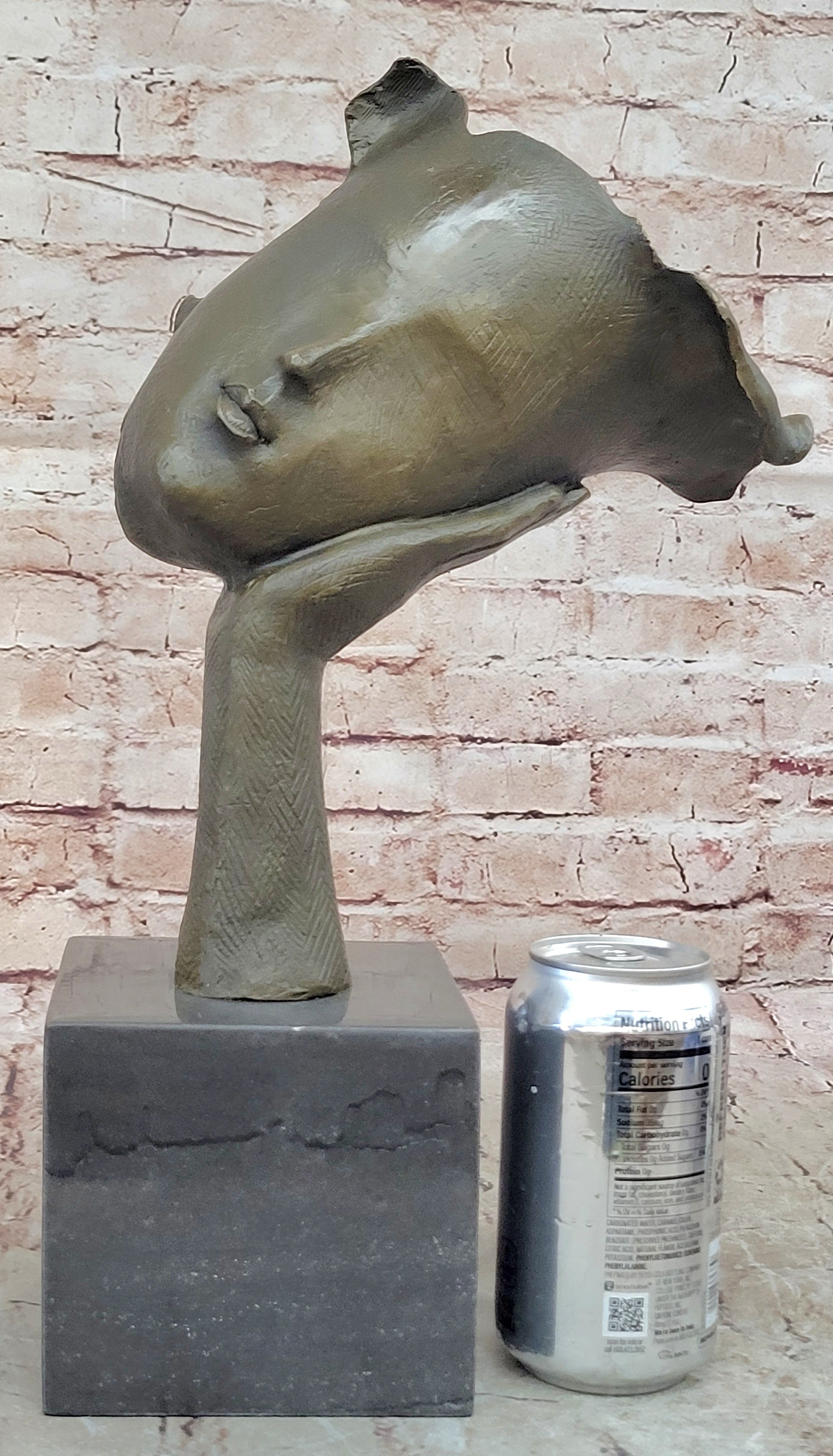 Bronze Sculpture Modern Abstract Women Classic Artwork Figurine Figure Dali