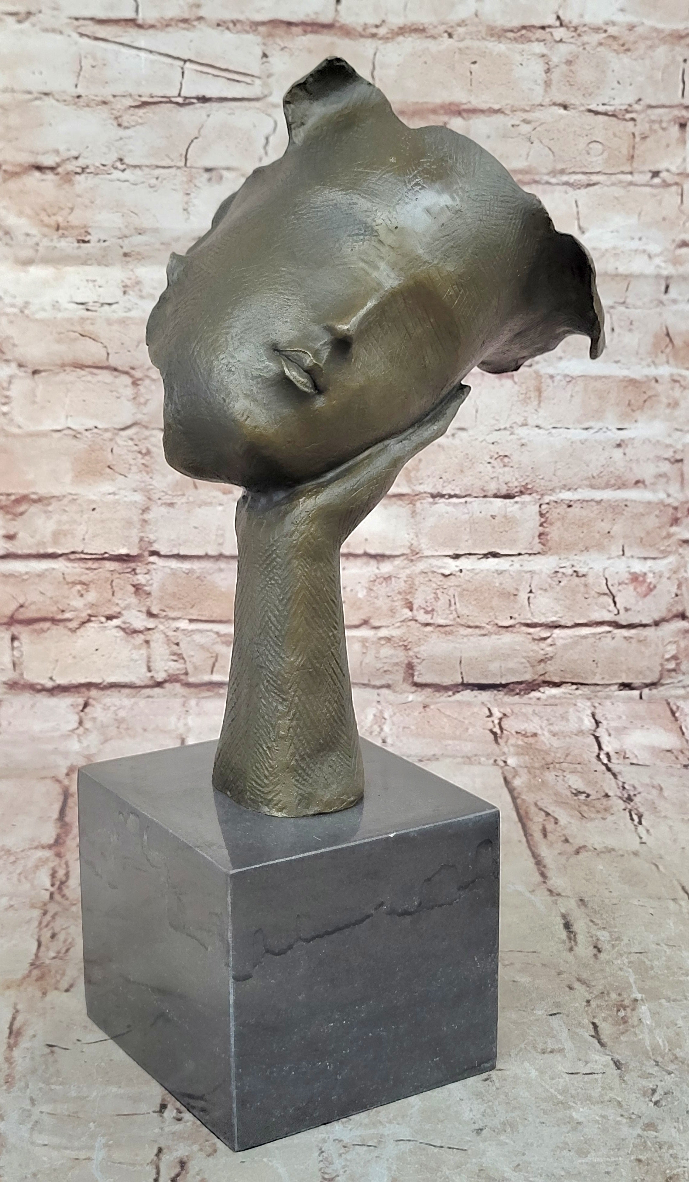 Bronze Sculpture Modern Abstract Women Classic Artwork Figurine Figure Dali