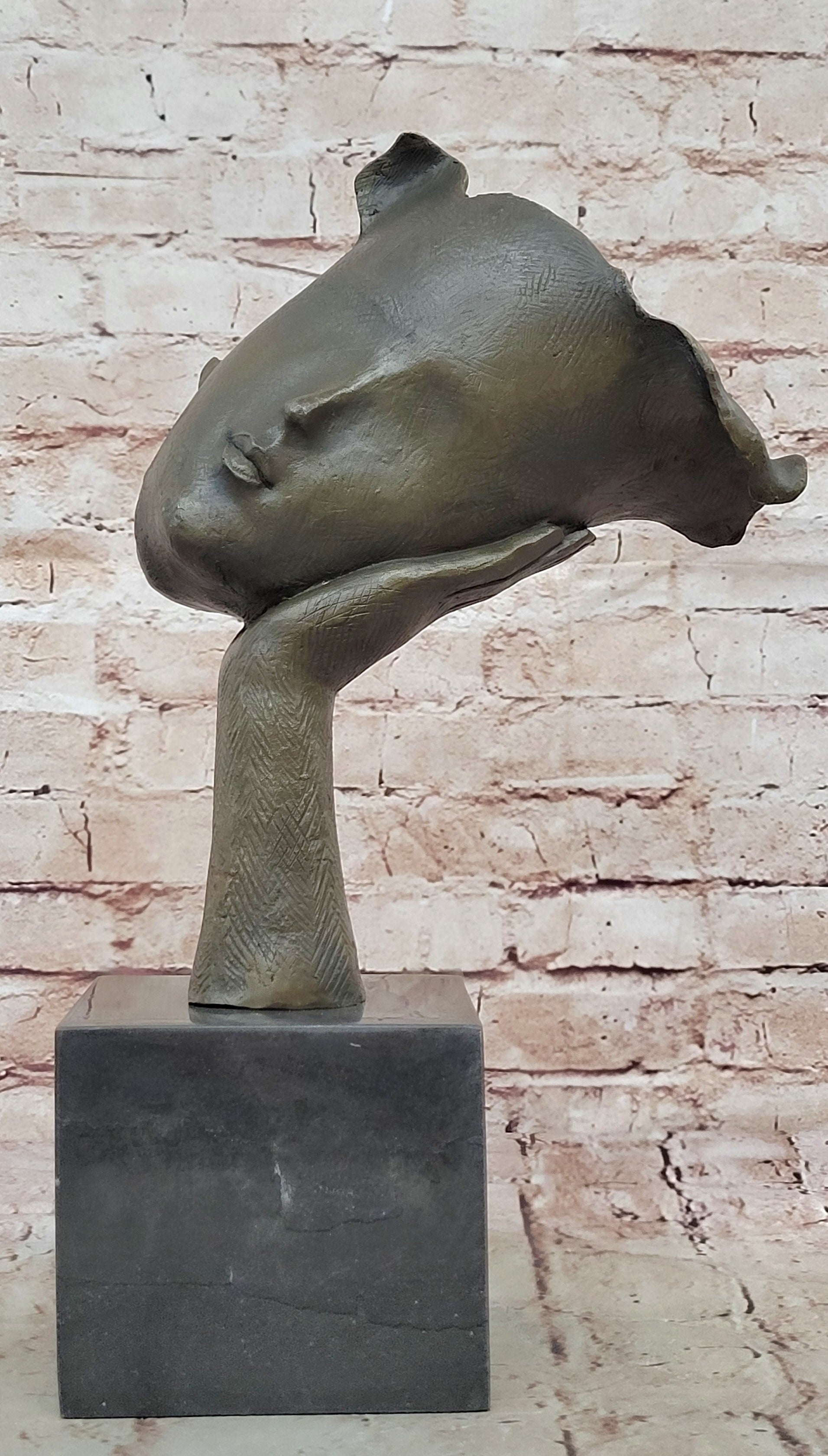 Bronze Sculpture Modern Abstract Women Classic Artwork Figurine Figure Dali
