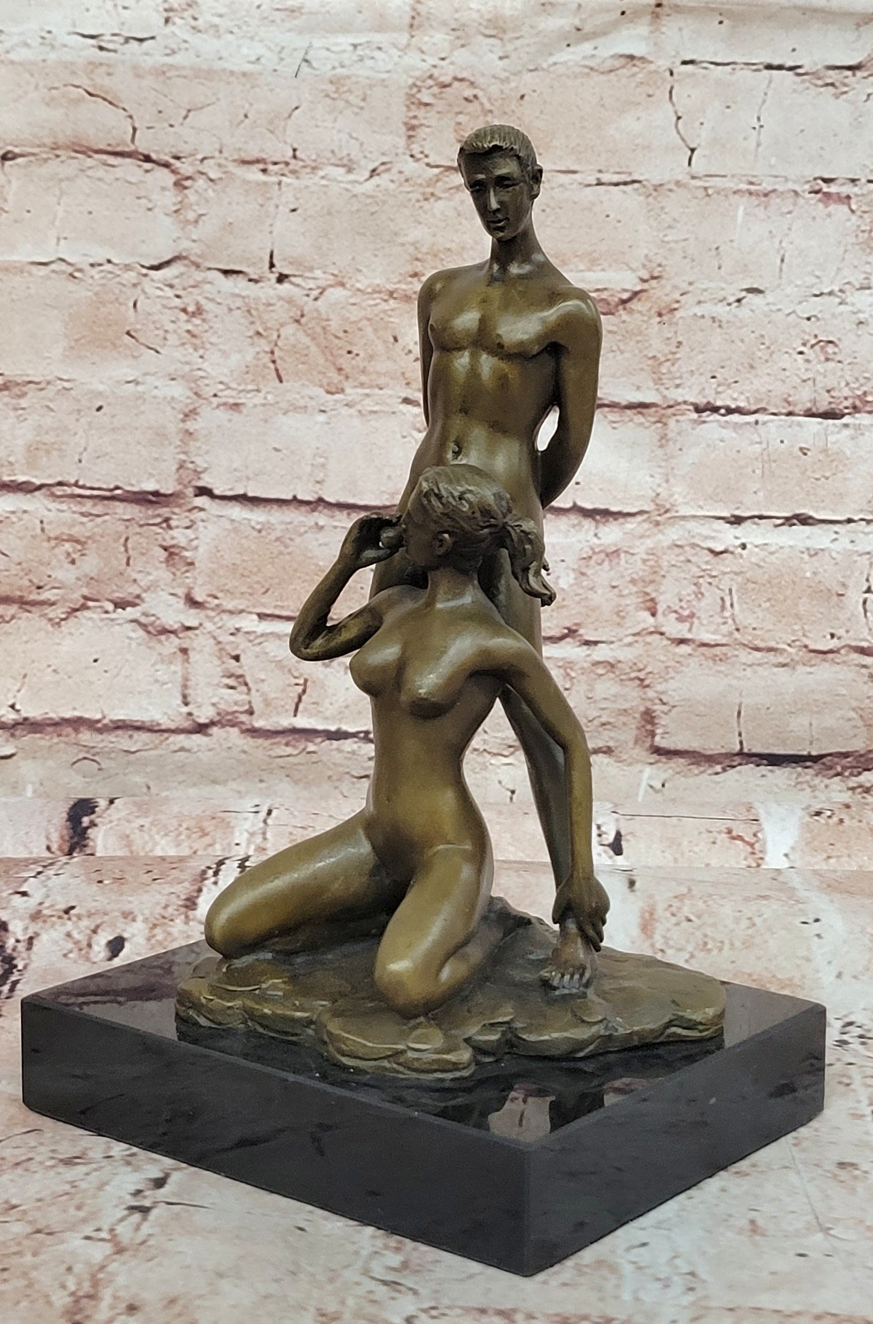 Abstract Modern Art Highly Erotic Conversation Starter Nude Bronze Statue Decor