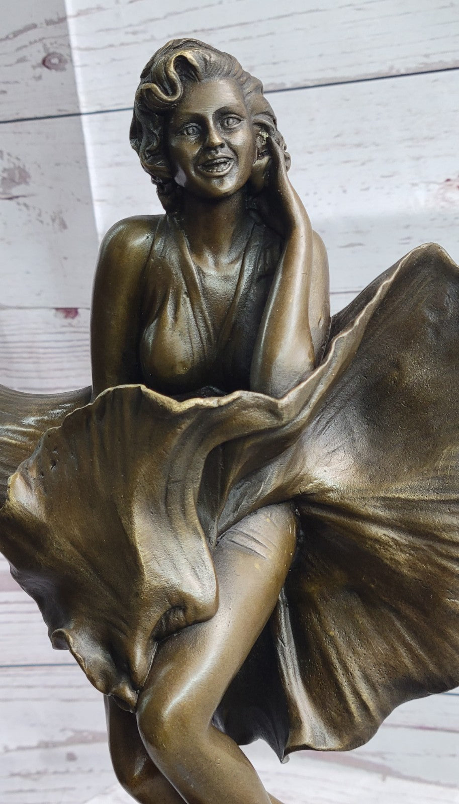 Art Deco Museum Quality Marilyn Monroe Hand Made by Lost Wax Method Bronze Sale