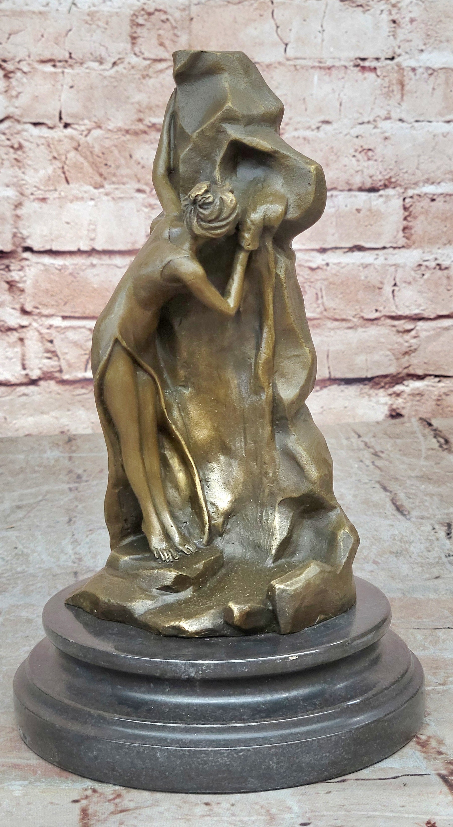 Moreau Enchanting Beauty Bronze Sculpture Art Decor Marble Figurine Hot Cast