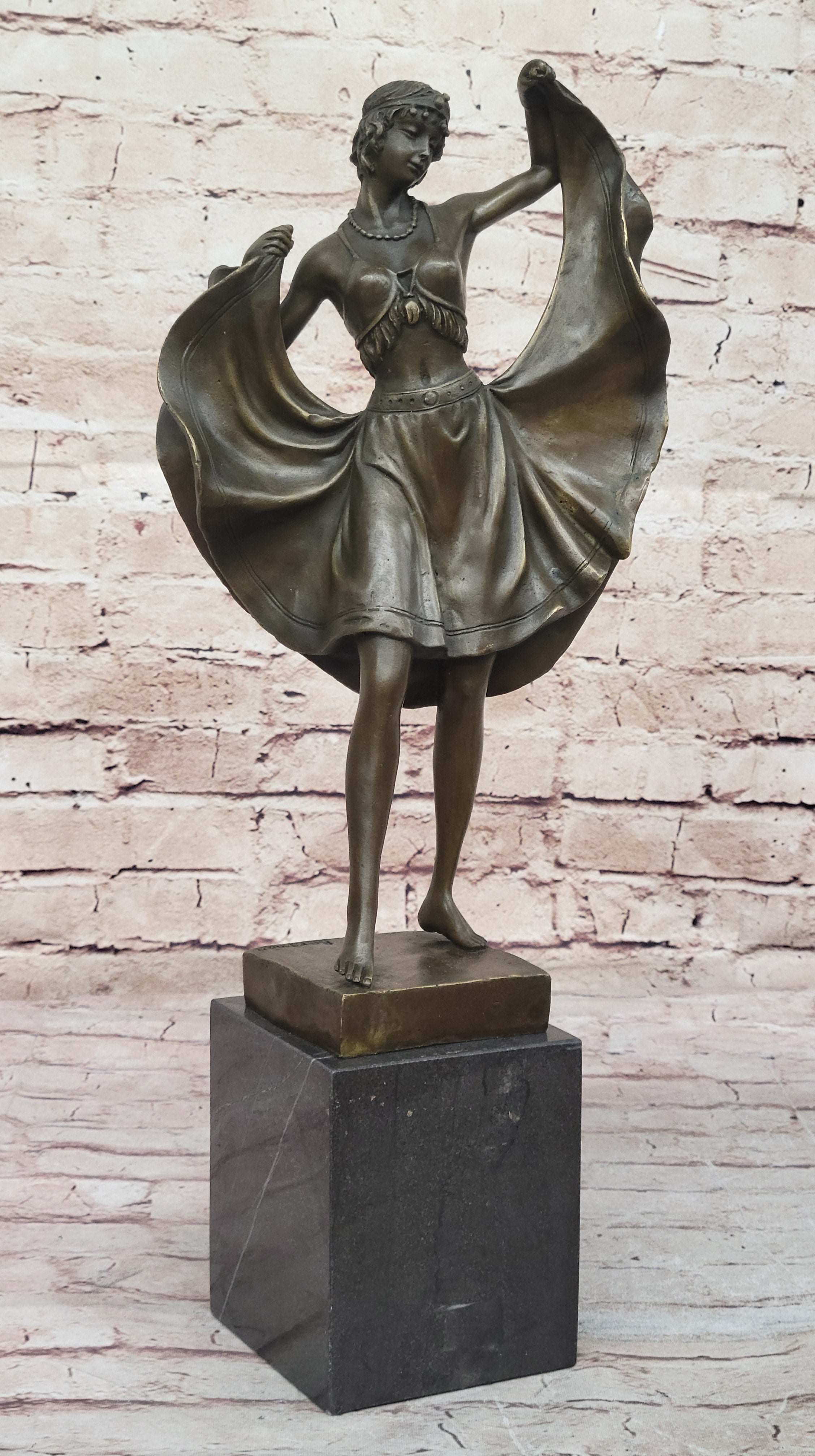 Orientalist Austrian Bergman Bronze Sculpture Handcrafted Naughty Statue Art
