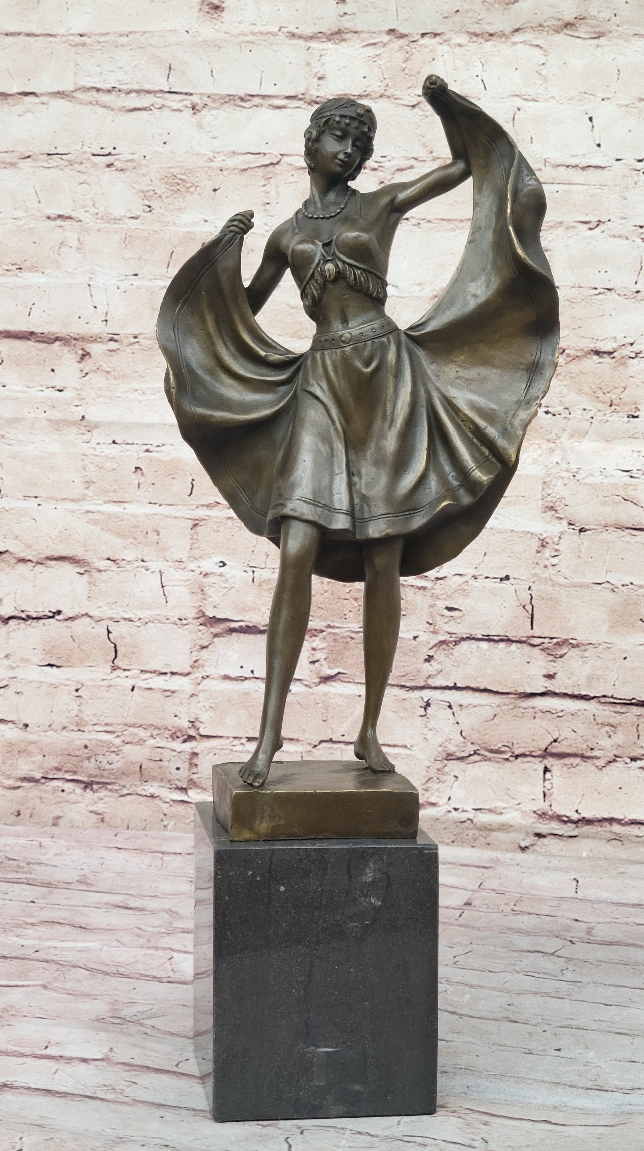 Orientalist Austrian Bergman Bronze Sculpture Handcrafted Naughty Statue Art