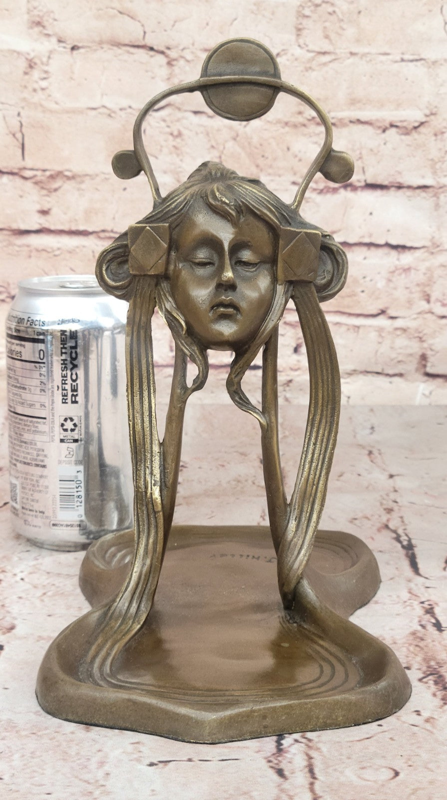 Handcrafted bronze sculpture SALE Business Soap Tray Jewelry Deco Nouveau Art