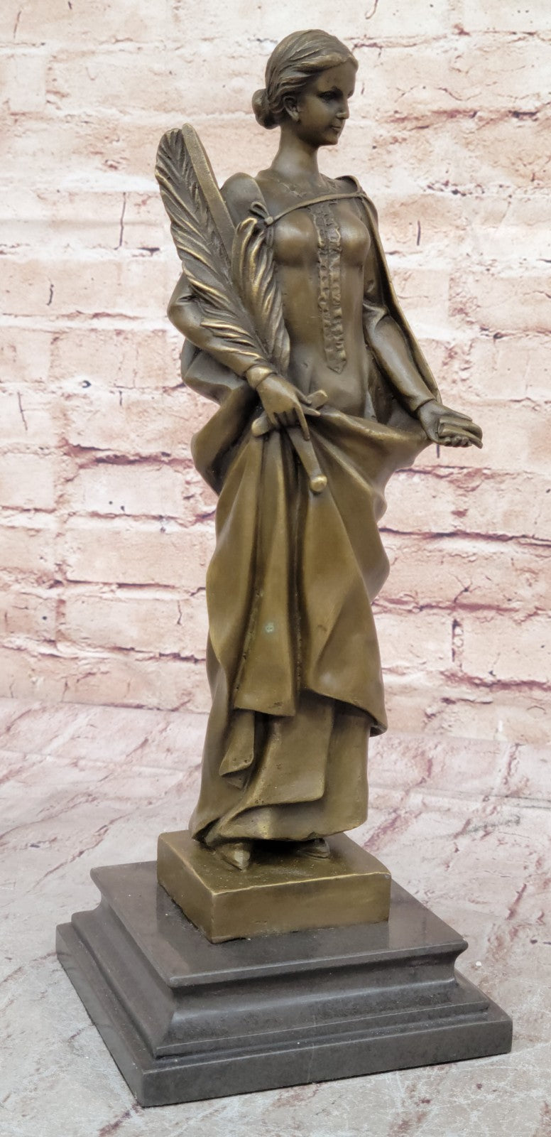 Bronze Fortuna Roman Goddess Of Fortune Statue Hot Signed Mythical Figurine