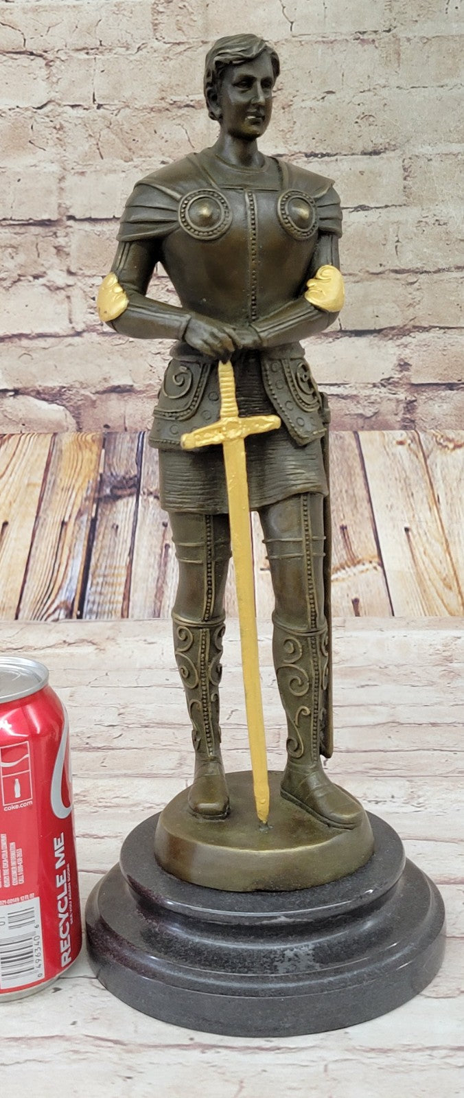 Bronze Sculpture Hand Made Spartan Gladiator Museum Quality Artwork Figure