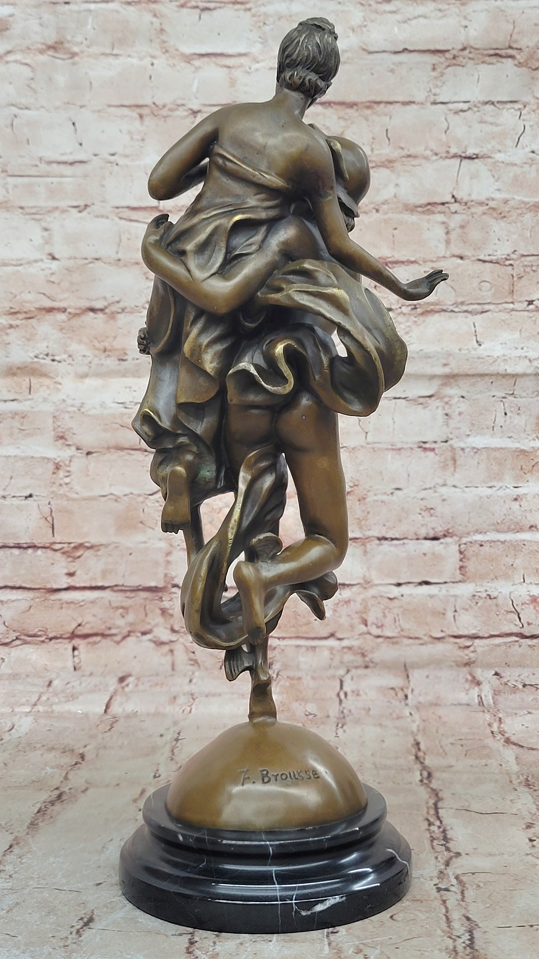 Handcrafted bronze sculpture SALE Pandor And Mercury Flying Hermes Of Rendition