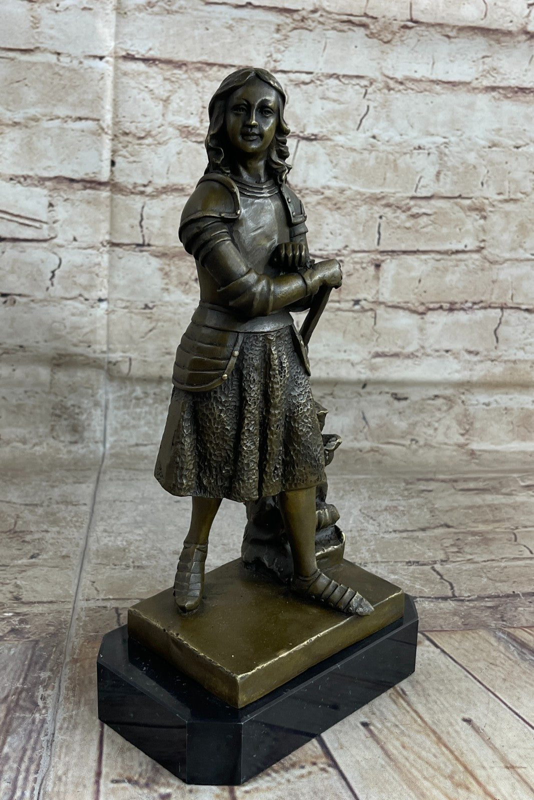 Museum Quality Close Out Sale Joan of Arc Bronze Masterpiece Statue Gift