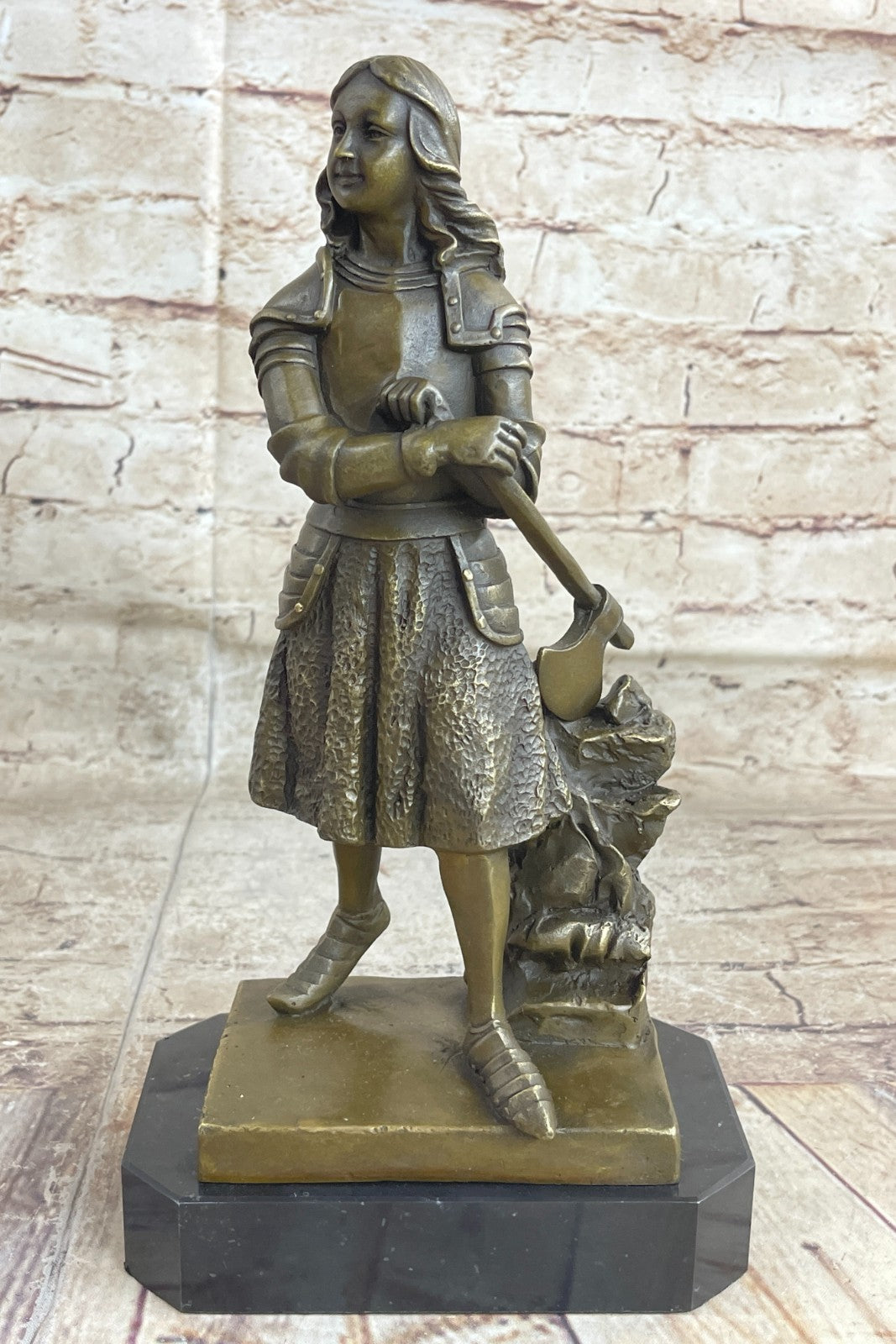 Museum Quality Close Out Sale Joan of Arc Bronze Masterpiece Statue Gift