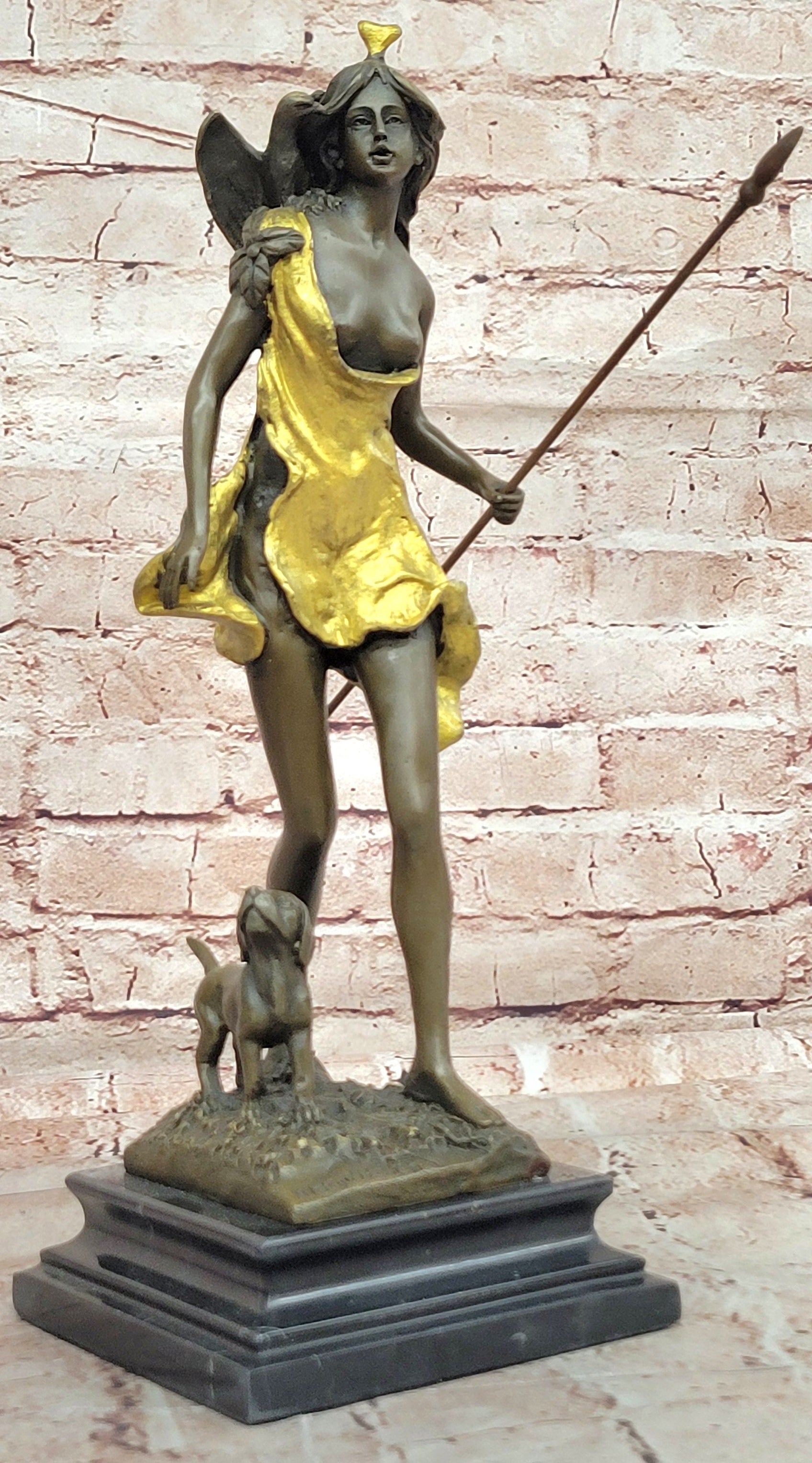 Collectible Hot Cast Amazing Diana The Huntress Bronze Sculpture by Vitaleh Sale