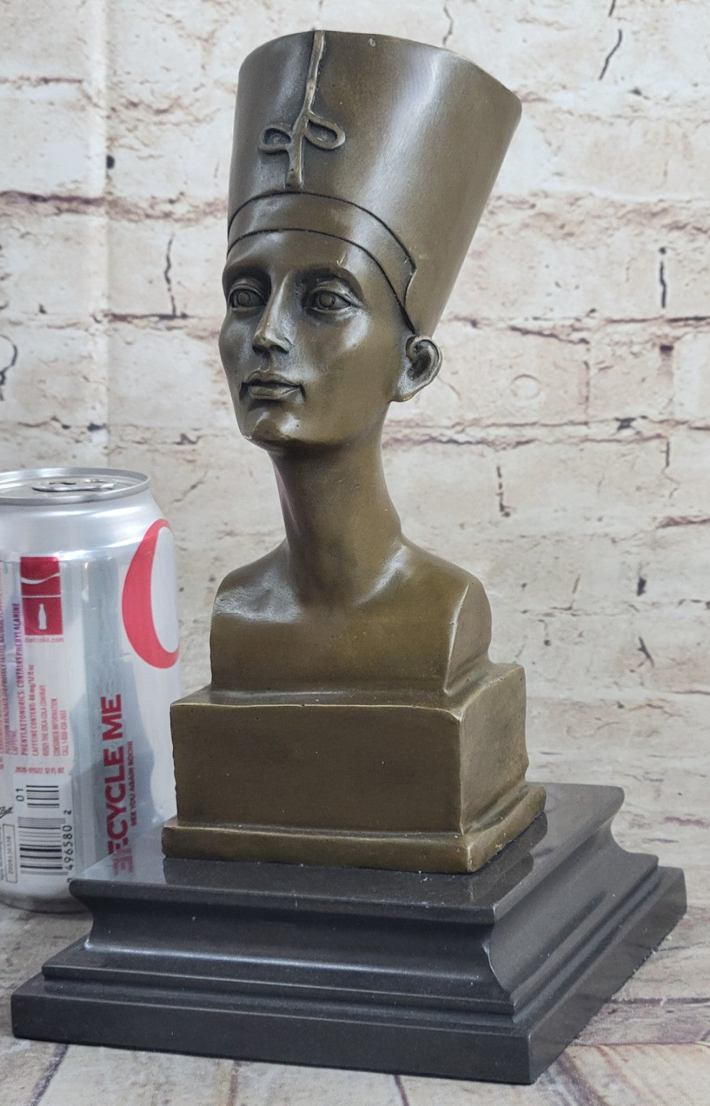 Hot Cast European Made Nefertiti Bust Bronze Masterpiece Sculpture Figurine Sale