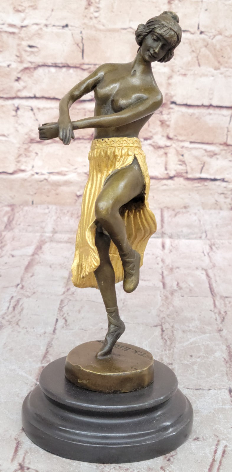 Belly Harem Dancer Girl Hot Eichler Bronze Sculpture Statue Figurine Art Nude